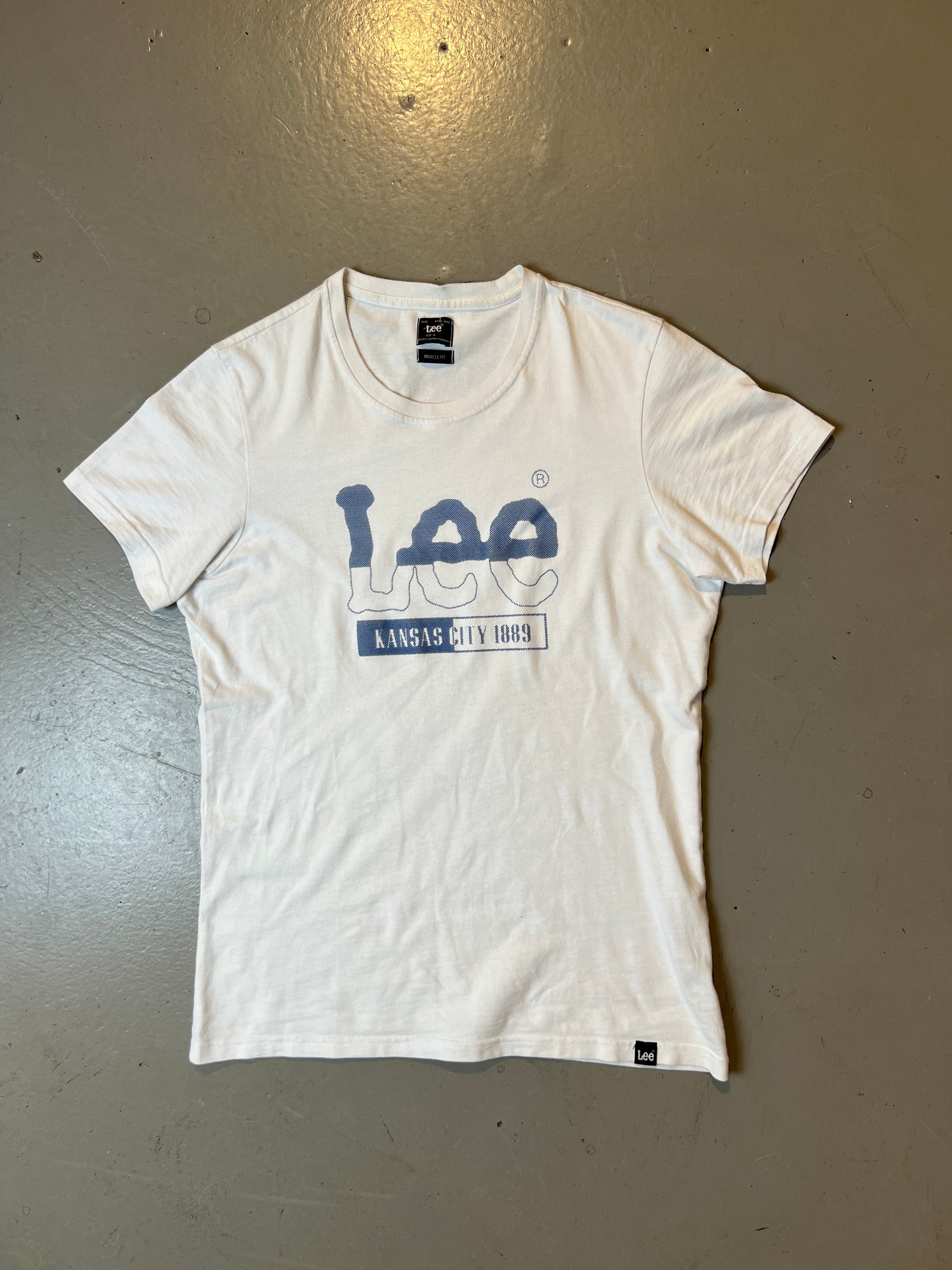 Vintage White Lee T-Shirt Size S/M