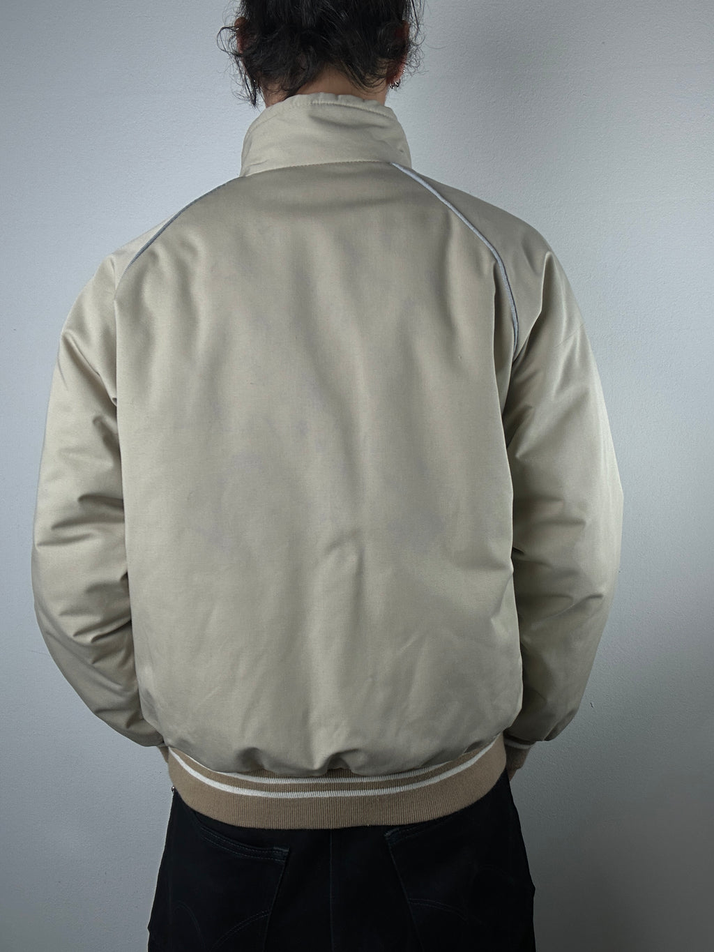 Tragebild von einer Vintage Polo Ralph Lauren Beige Jacket von hinten