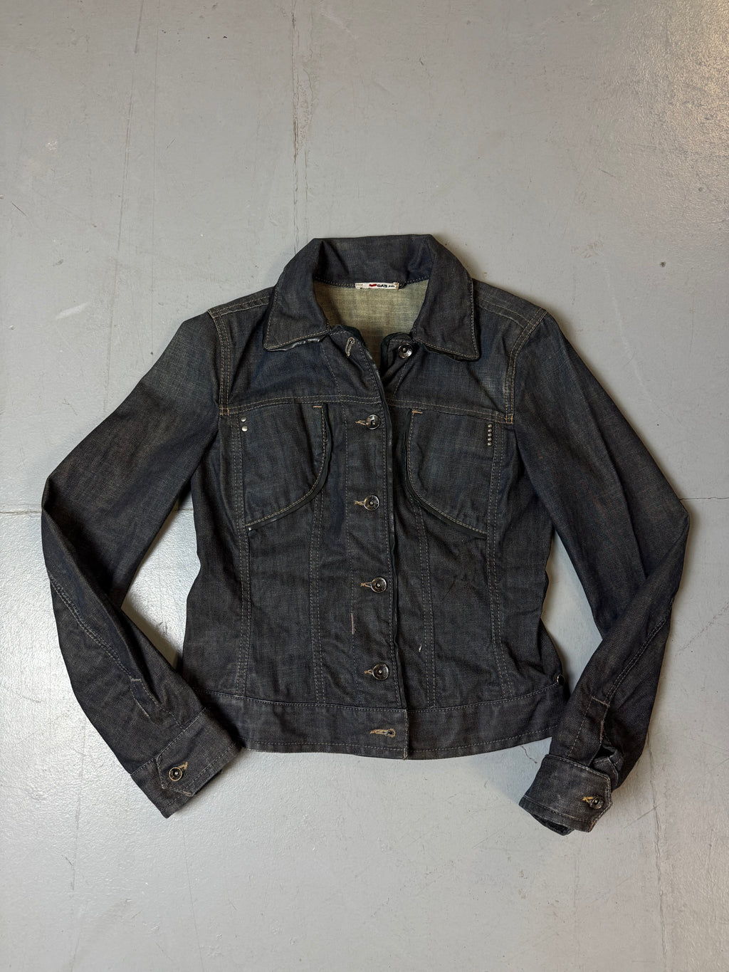 Vintage GAS Dark Blue Denim Jacket S/M