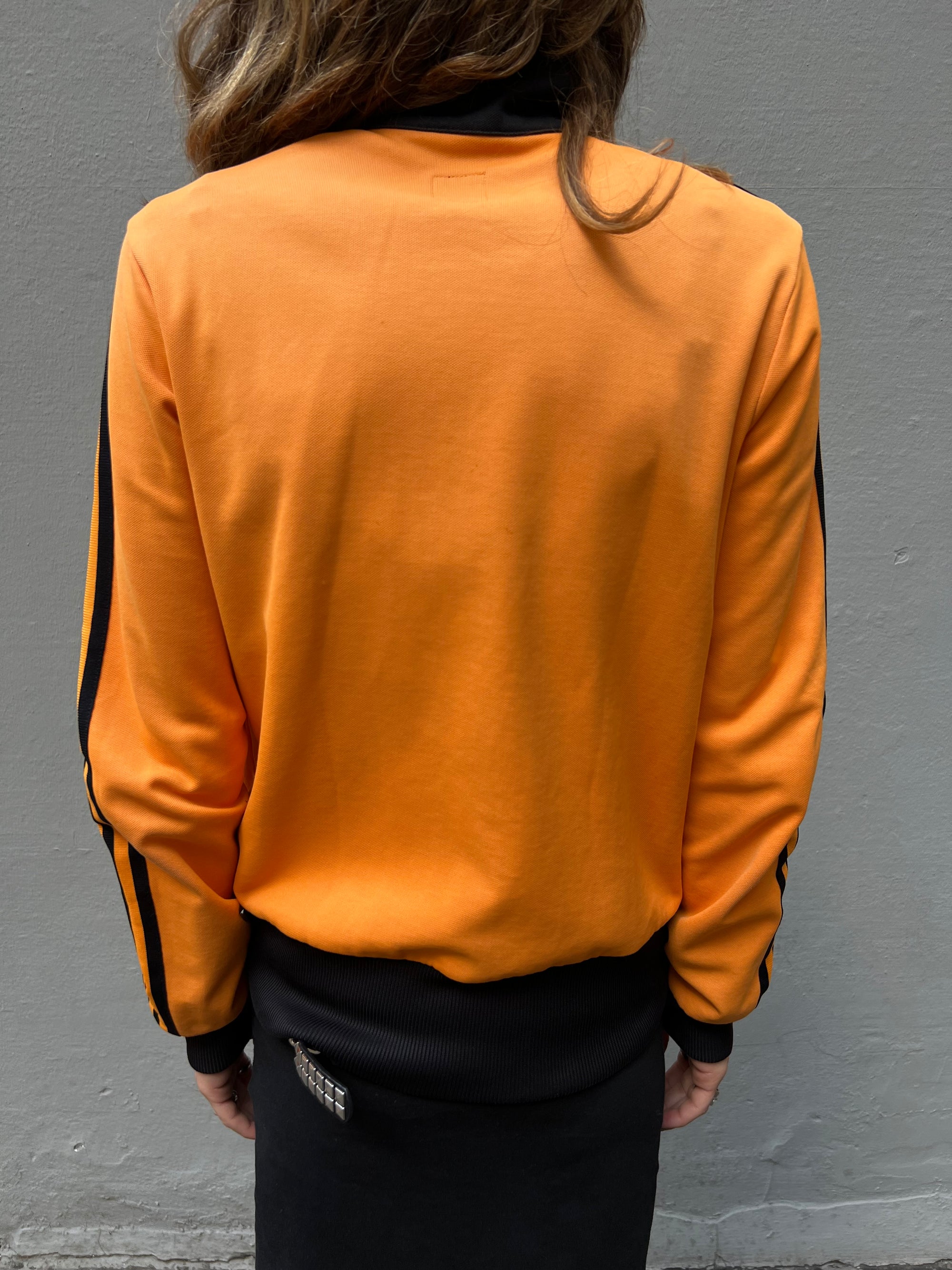 Vintage Black & Orange Adidas Track Jacket S/M