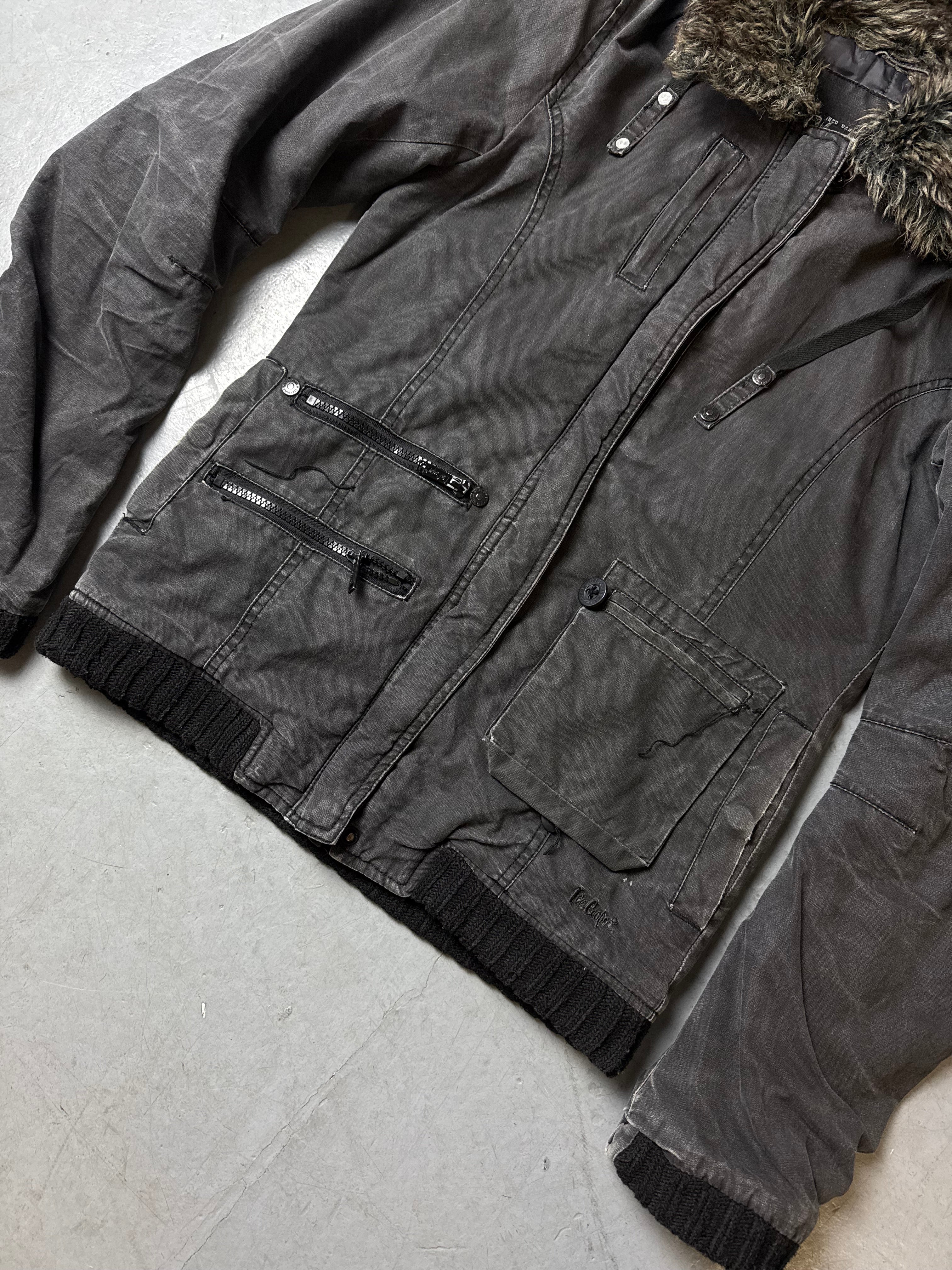 Vintage Lee Cooper Dark Grey Winter Jacket M/L