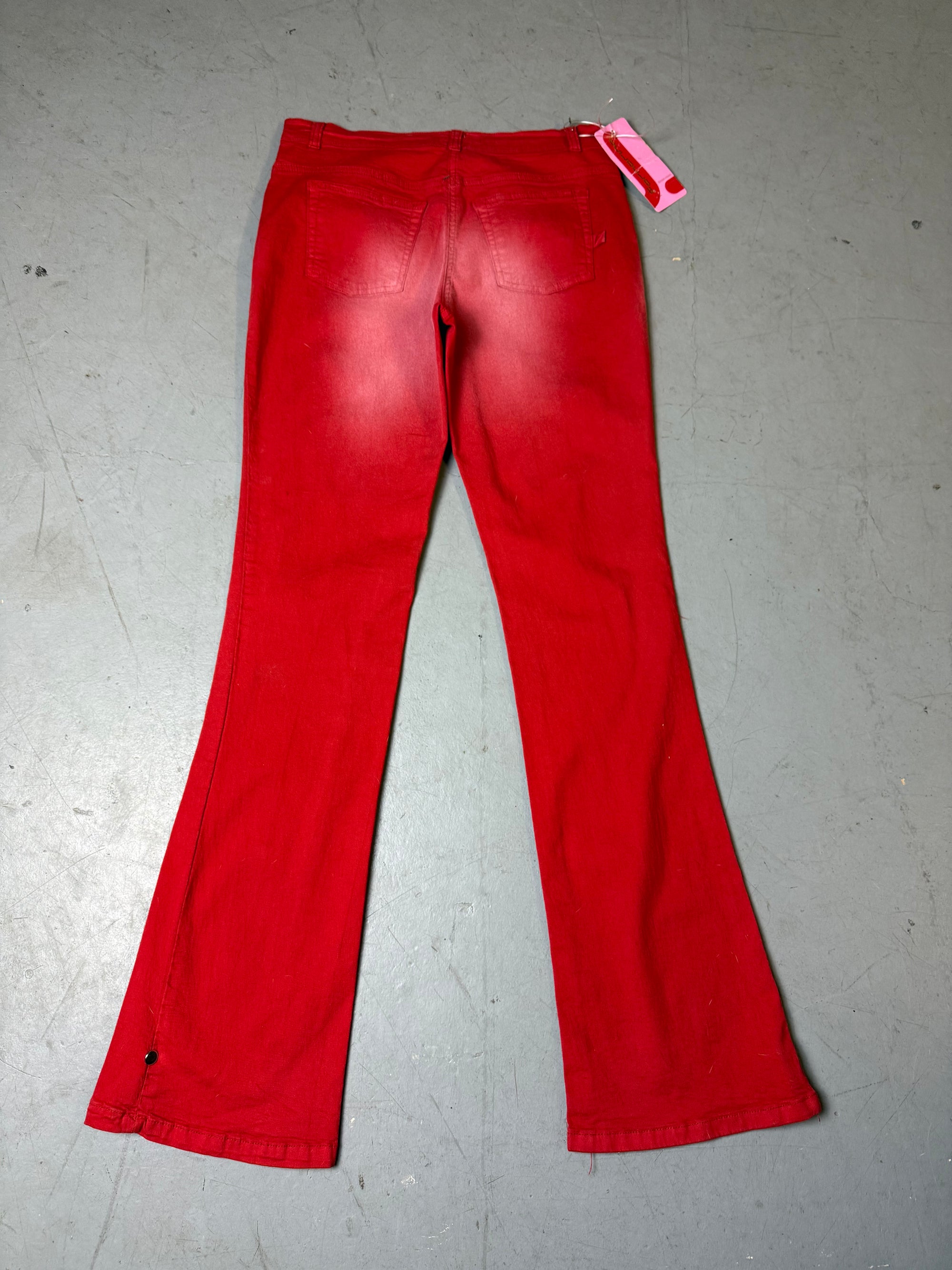 Vintage Fornarina Red Flared Pants S