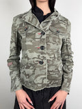 Tragebild von Vintage Camouflage Light Blazer Jacket S/M von vorne