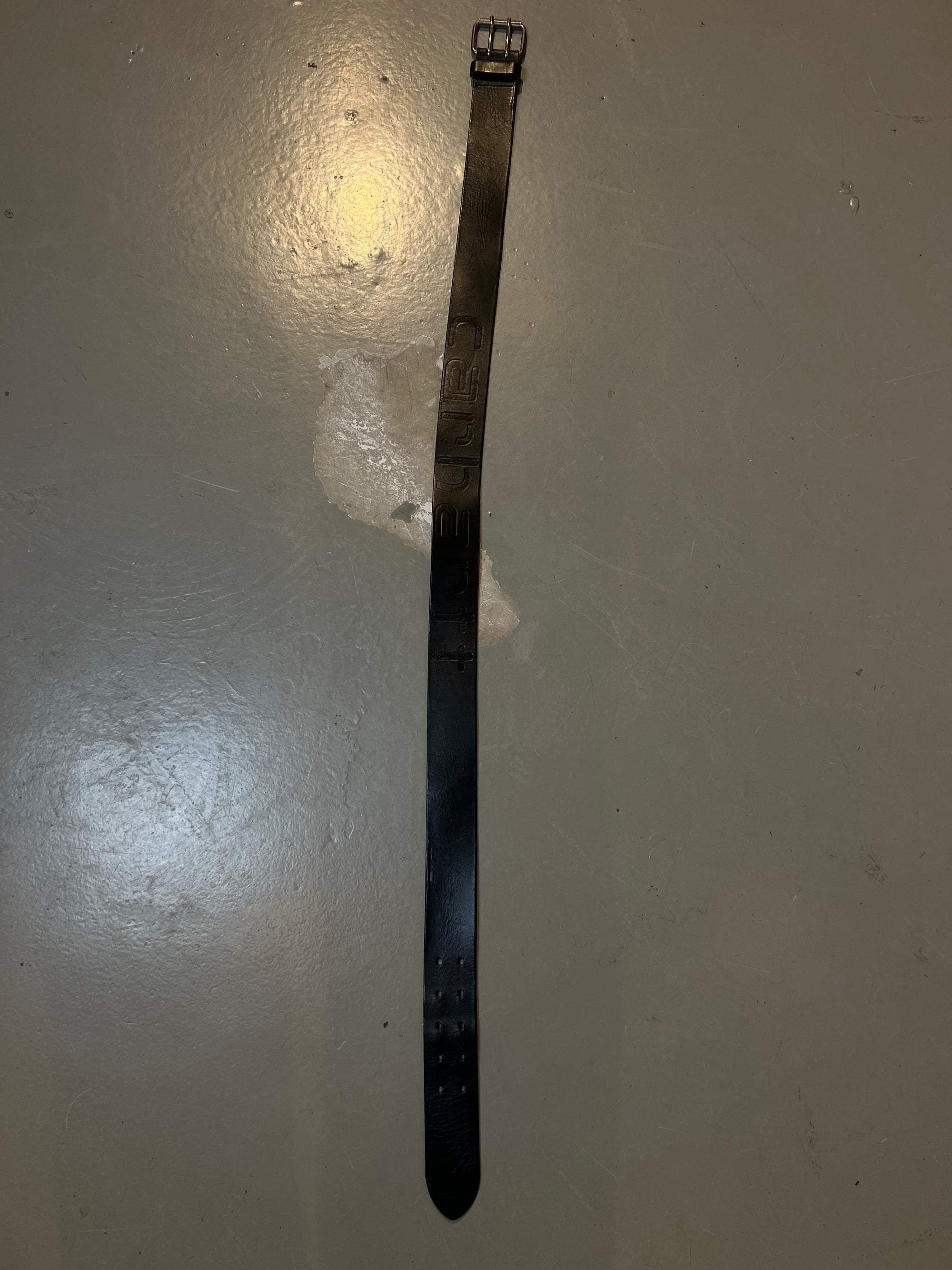 Vintage Black Carhartt Leather Belt