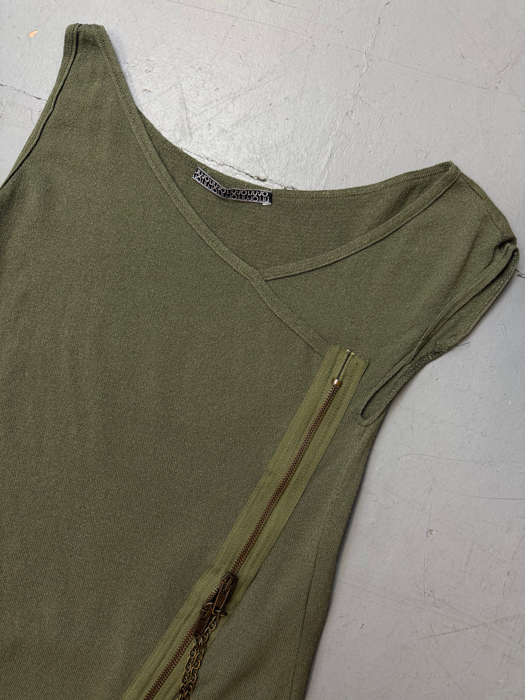 Vintage Liu Jo Green Asymmetric Top S