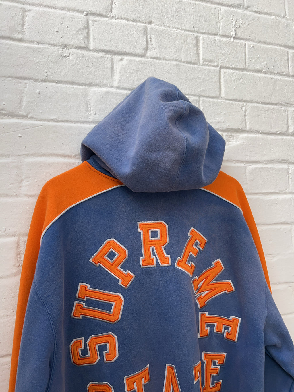 Supreme State Zip Up Hooded Sweatshirt Blau (L)