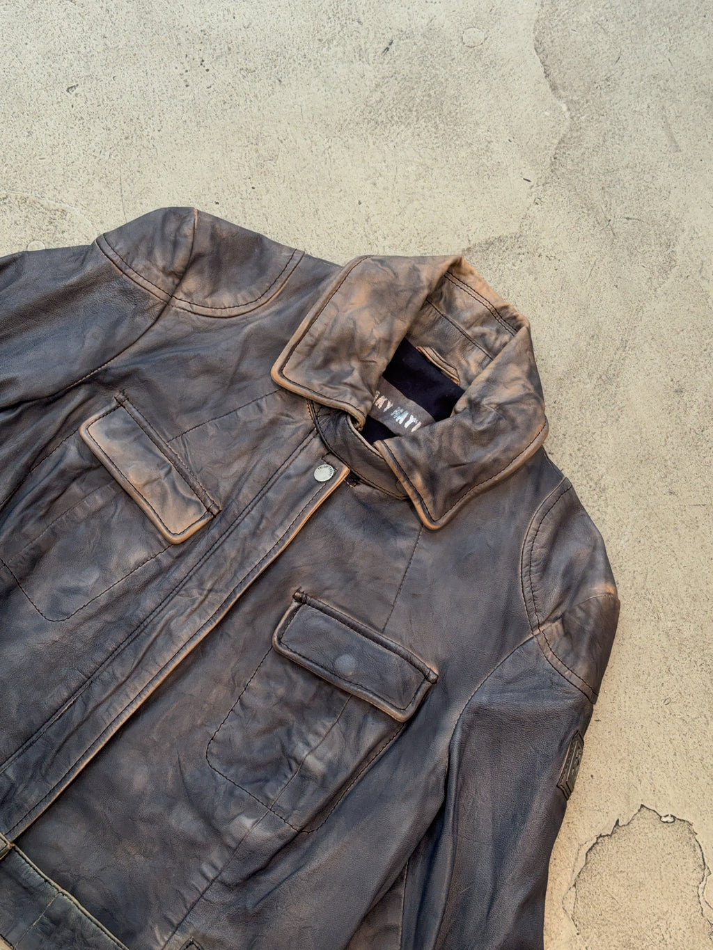 Vintage Merry Manni Leder Jacke (S)