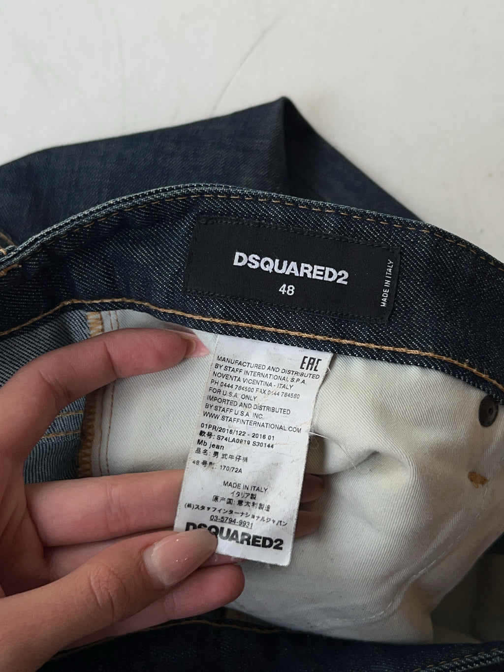 Vintage Dsquared2 Straight Leg Jeans (L)