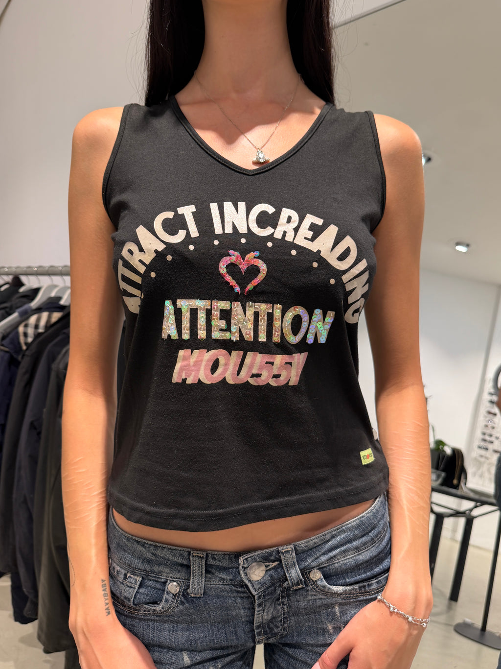 Vintage Red Kiss Top (L)