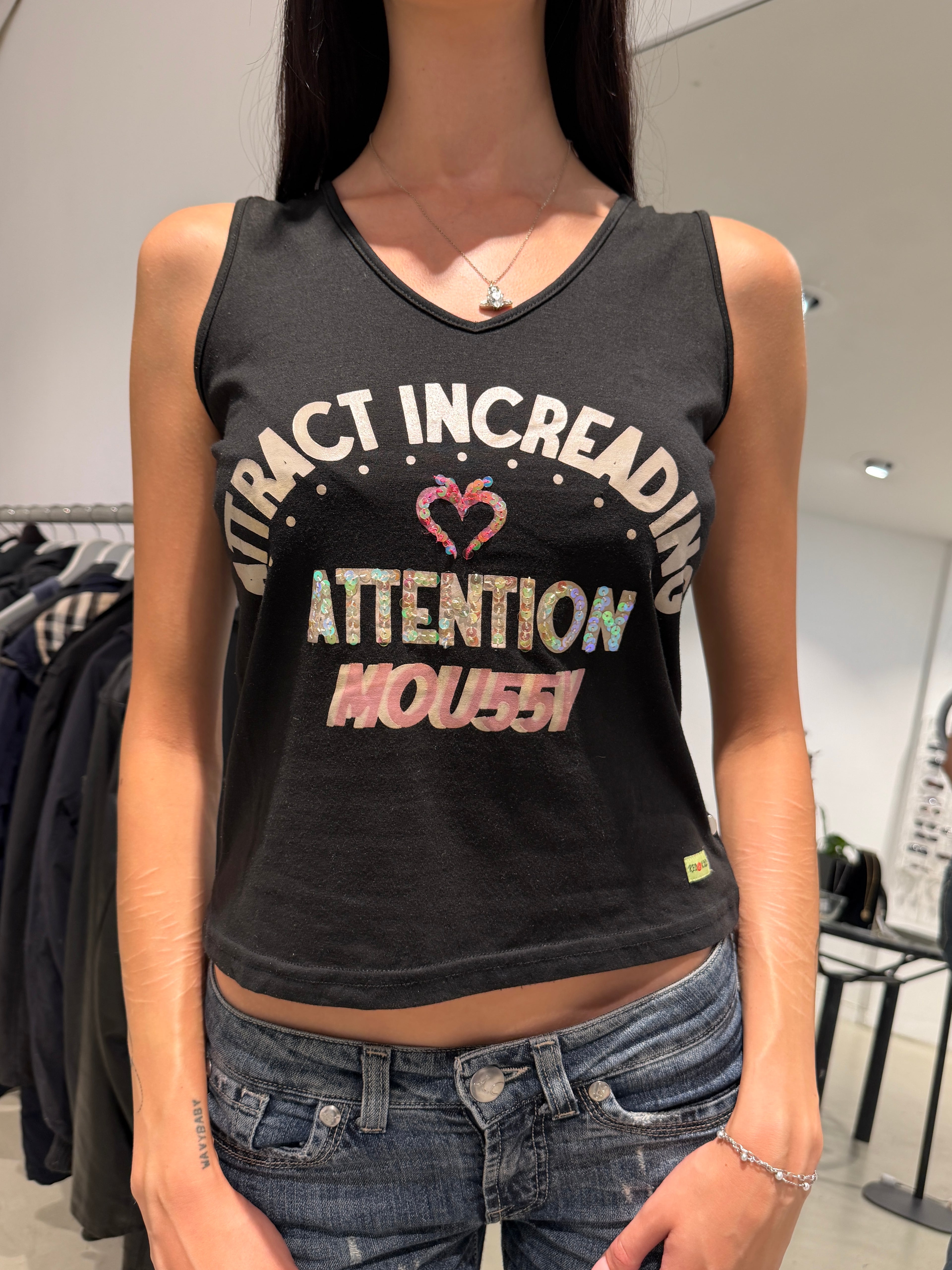 Vintage Red Kiss Top (L)