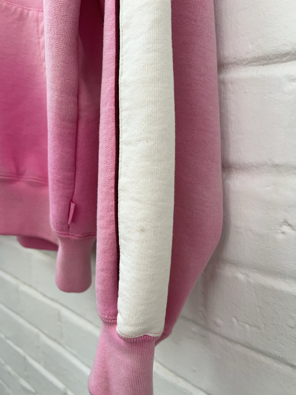 Supreme State Zip Up Hooded Sweatshirt Pink (S)