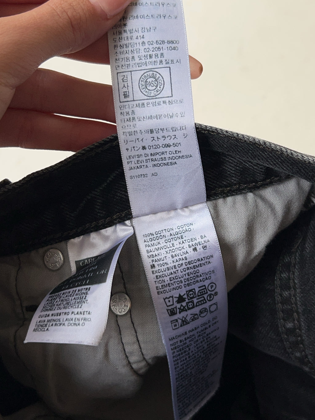 Vintage Levi's 501 Black Reworked Bootcut Jeans (S)
