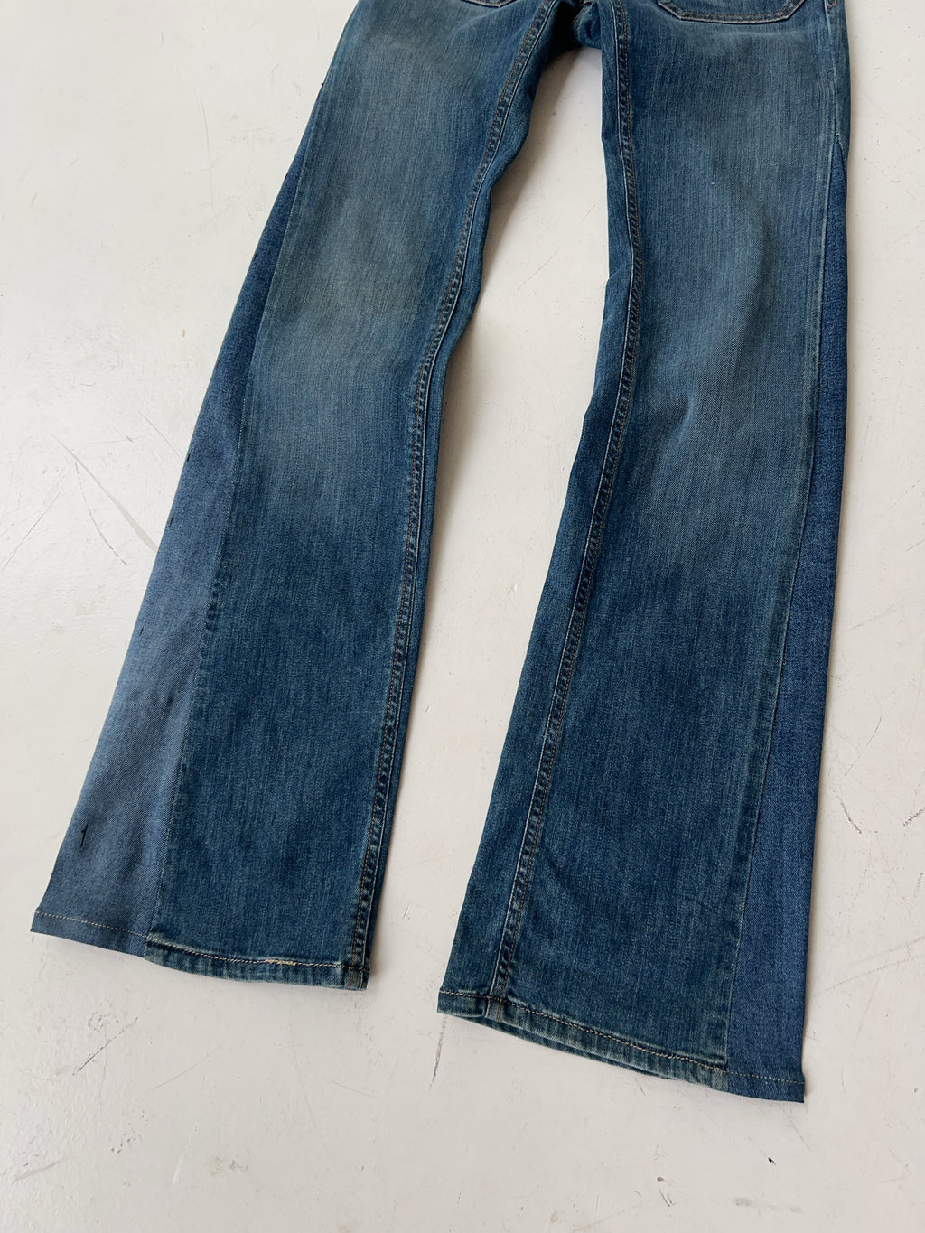 Vintage Diesel Low Waisted Reworked Jeans (XS)