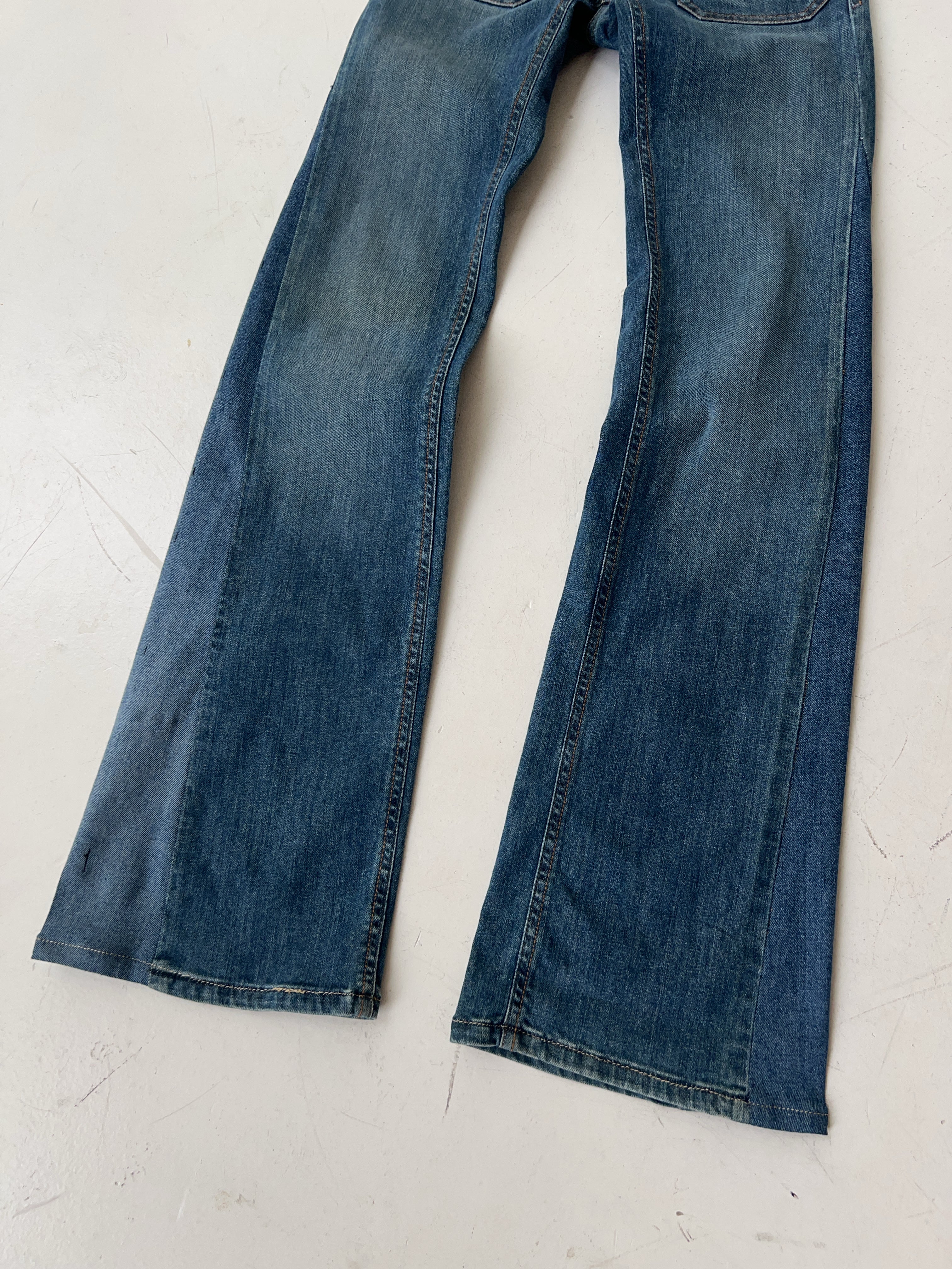 Vintage Diesel Low Waisted Reworked Jeans (XS)