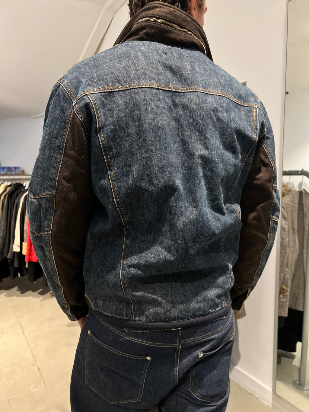Vintage Trussardi Jeans Jeansjacke (L)
