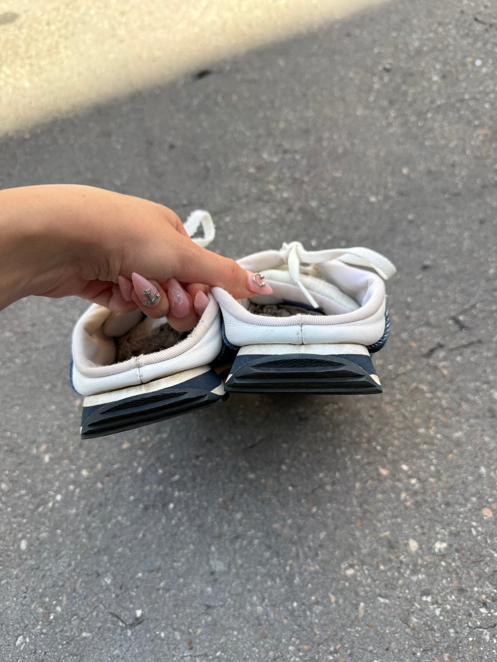 Weiß blaue slide in sneaker von Dockers in Größe 39