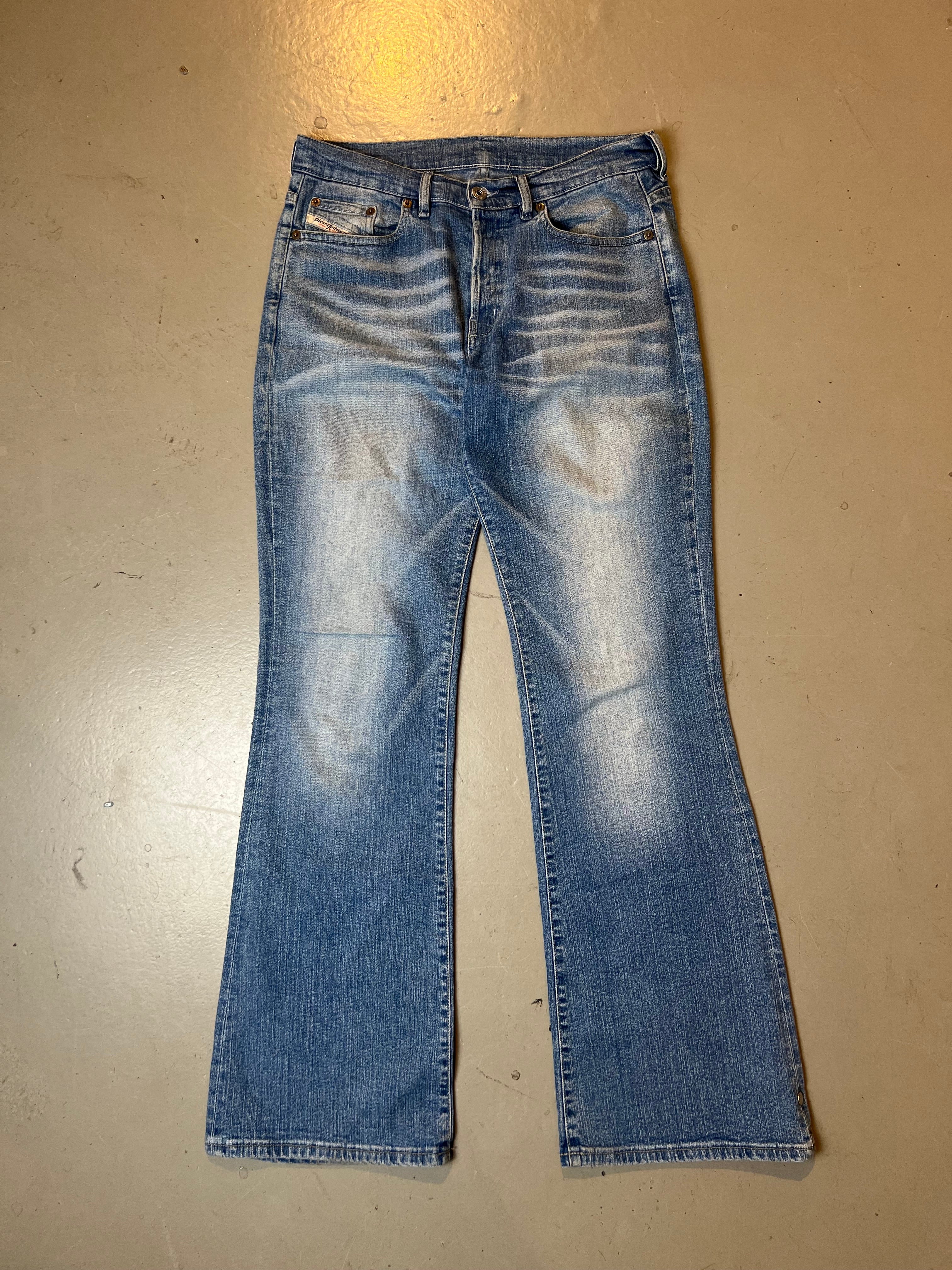 Vintage Diesel Flared Blue Denim Jeans S