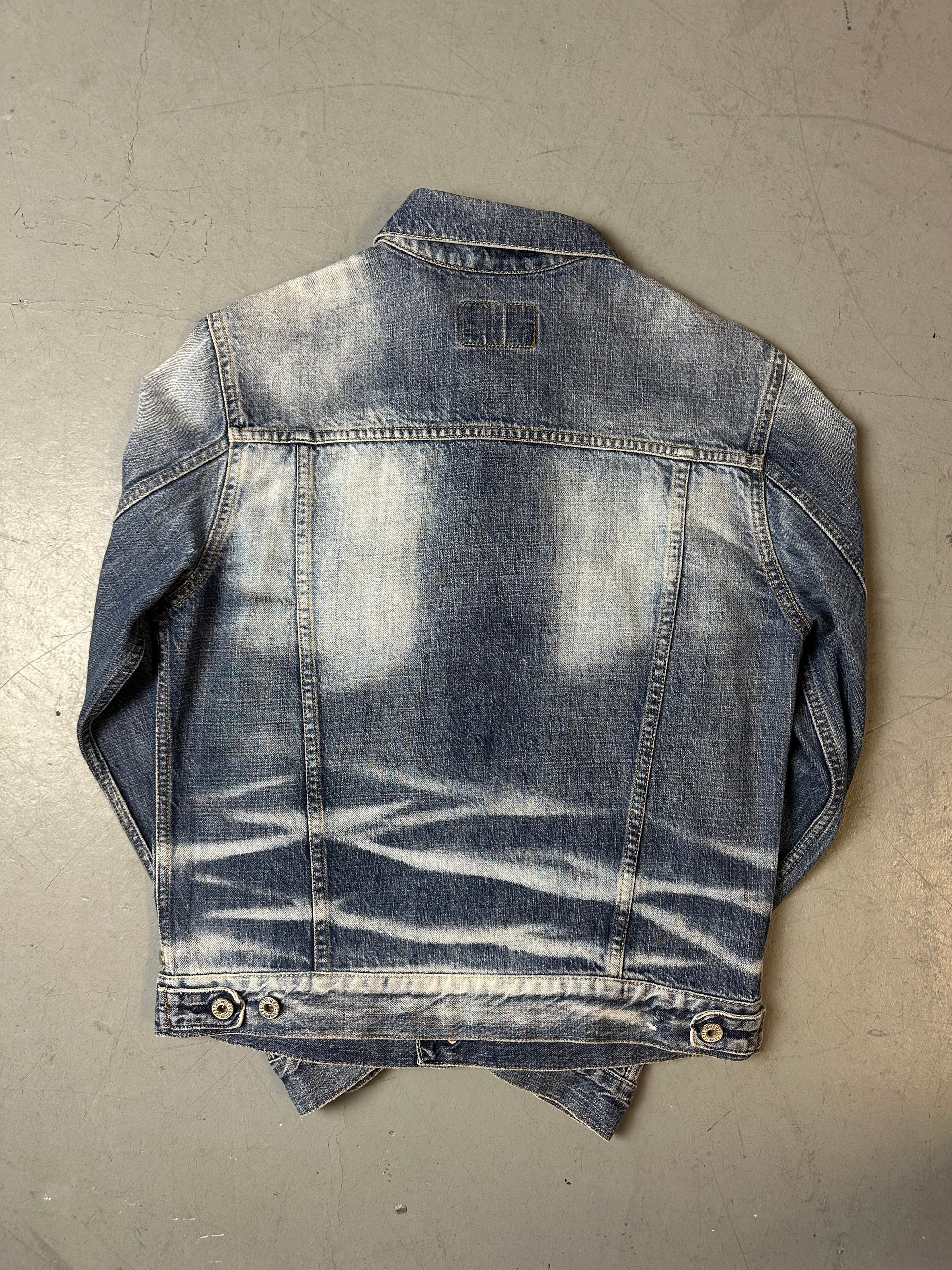 Vintage Energie Jeans Jacket with Patches S/M