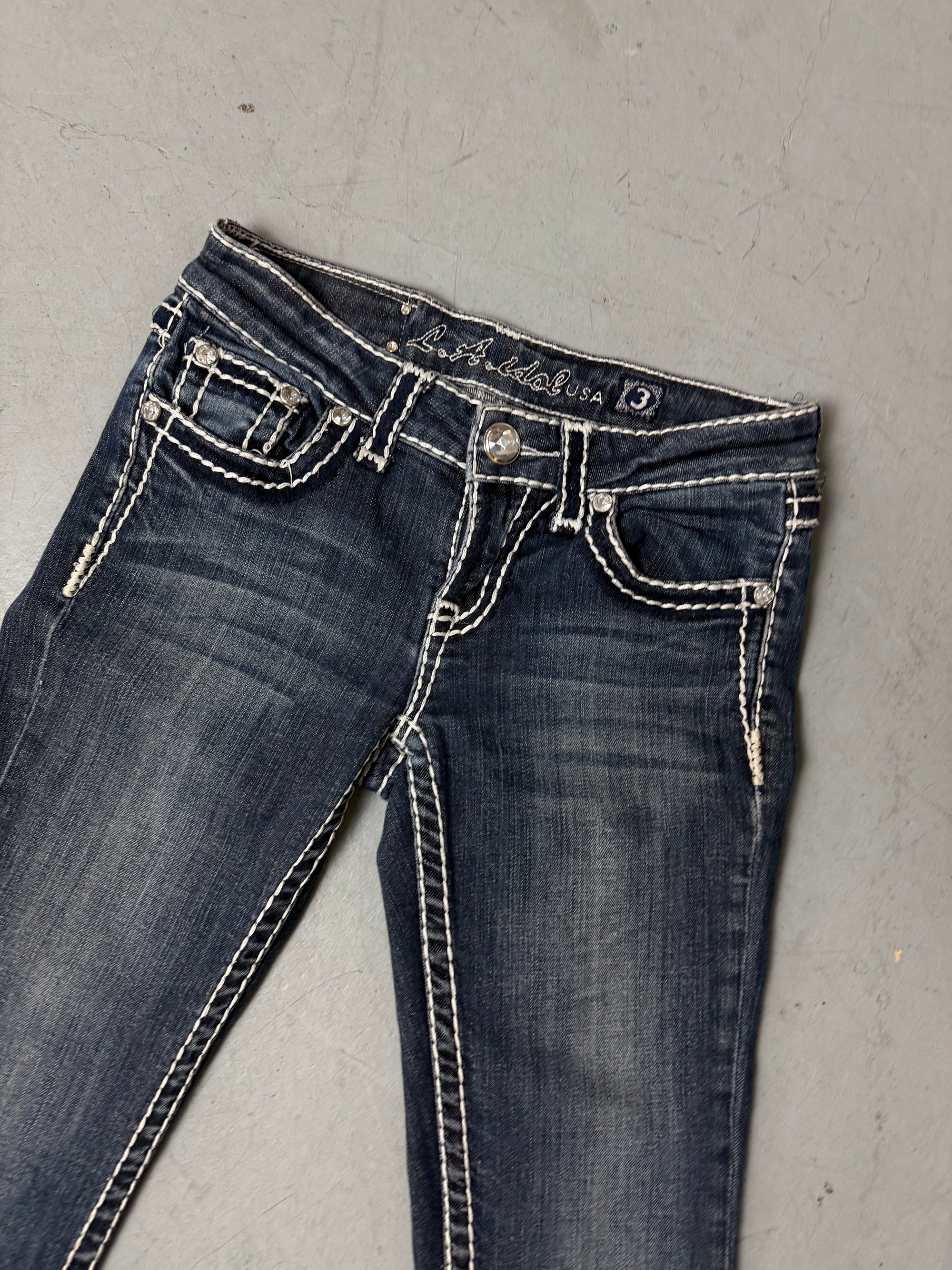 Vintage LA Idol Low Waist Straight Leg Denim XS