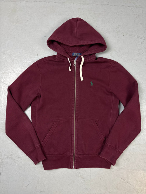 Ein Bordeaux roter zipper von Ralph Lauren vintage y2k