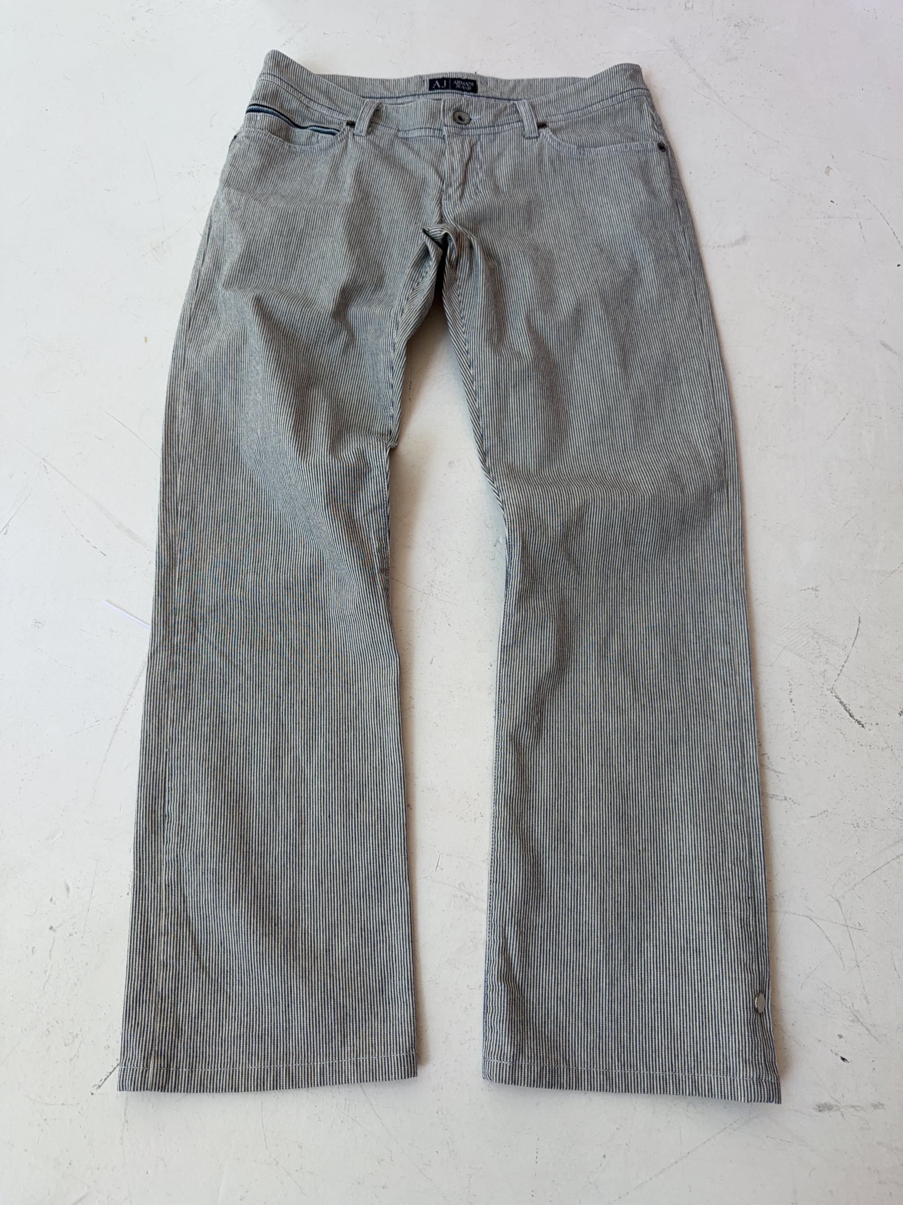 Vintage Armani Jeans Striped Jeans (M)