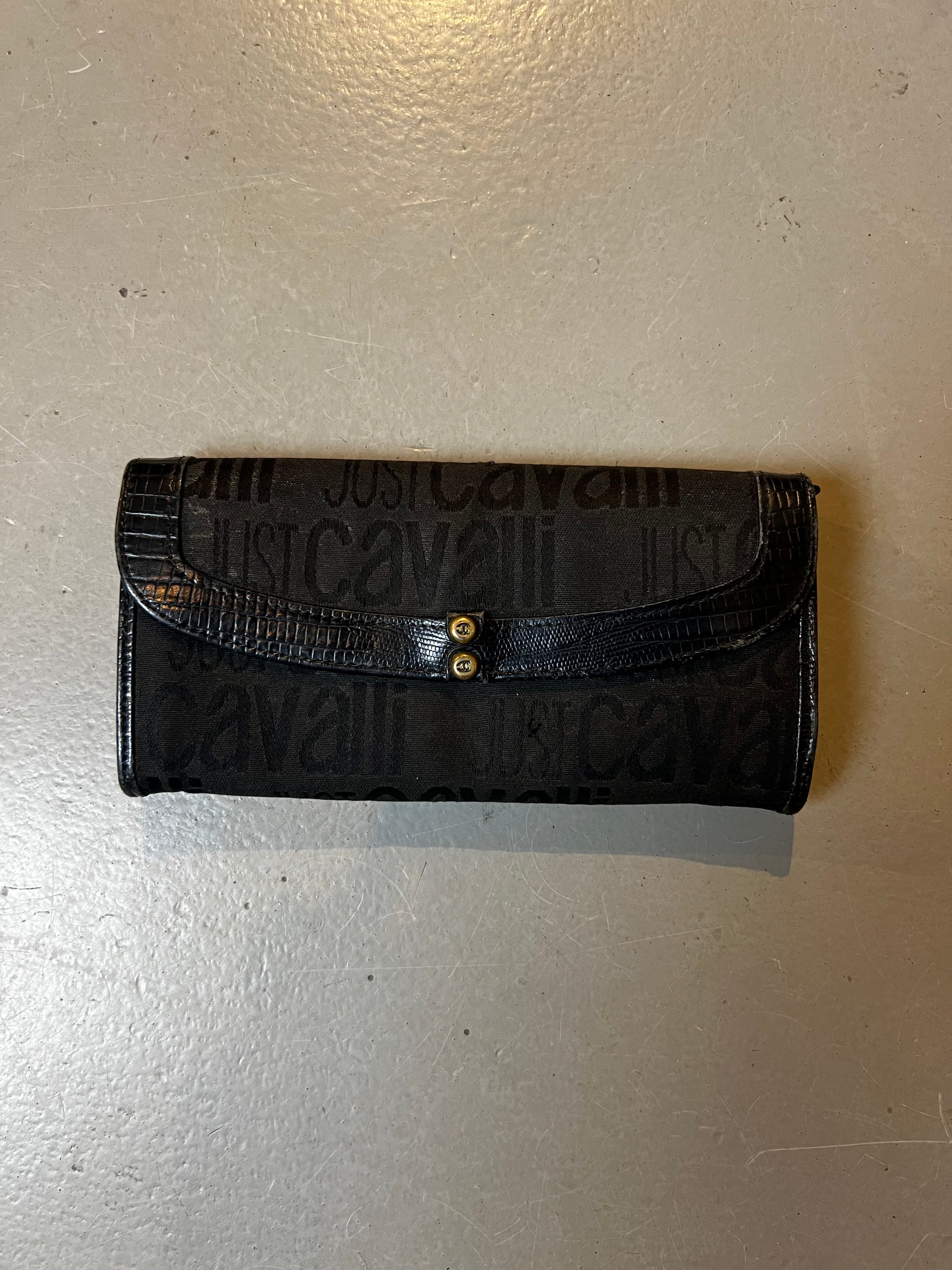 Vintage Black Just Cavalli Wallet