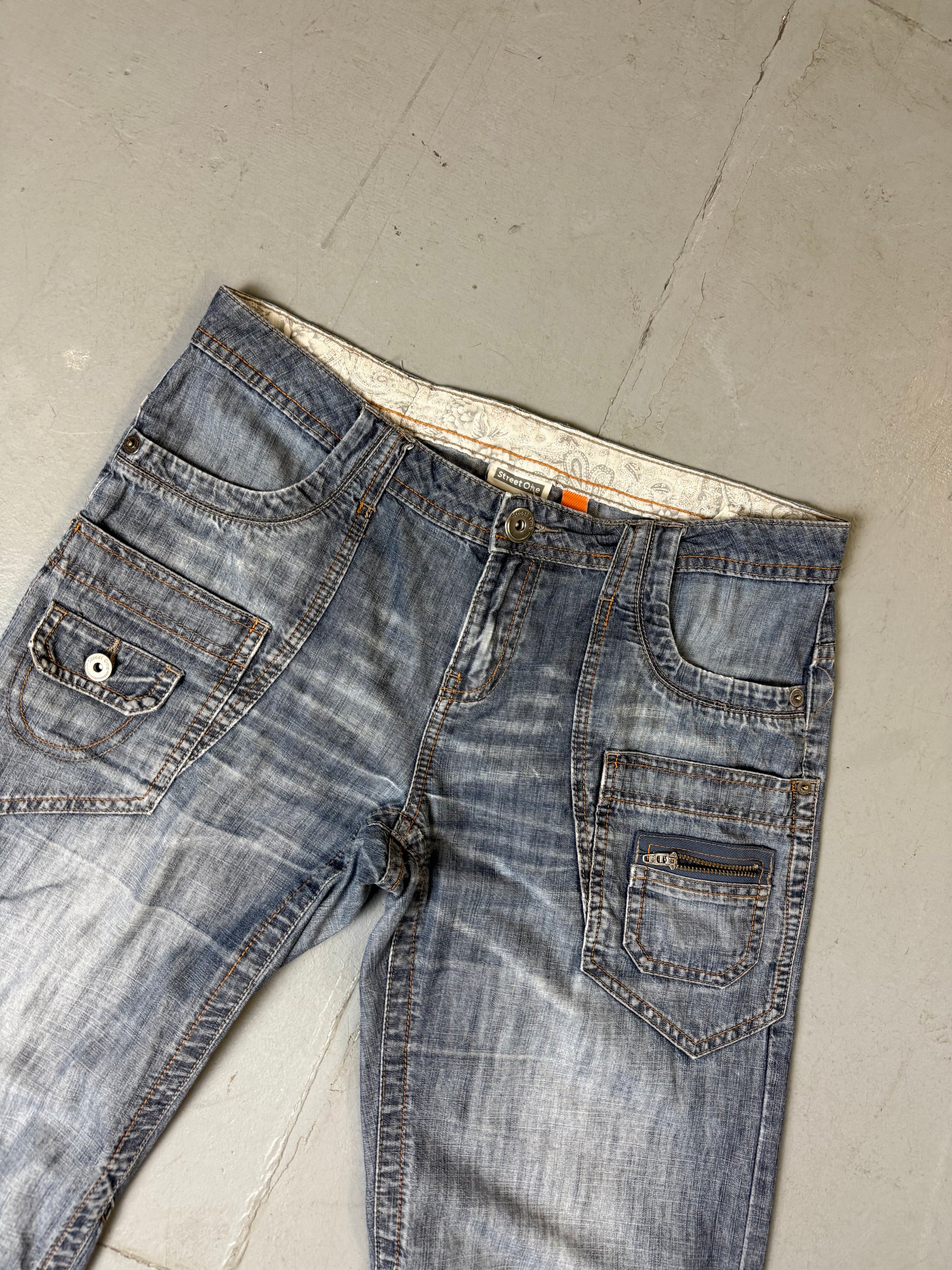Vintage Street One Baggy Jeans L