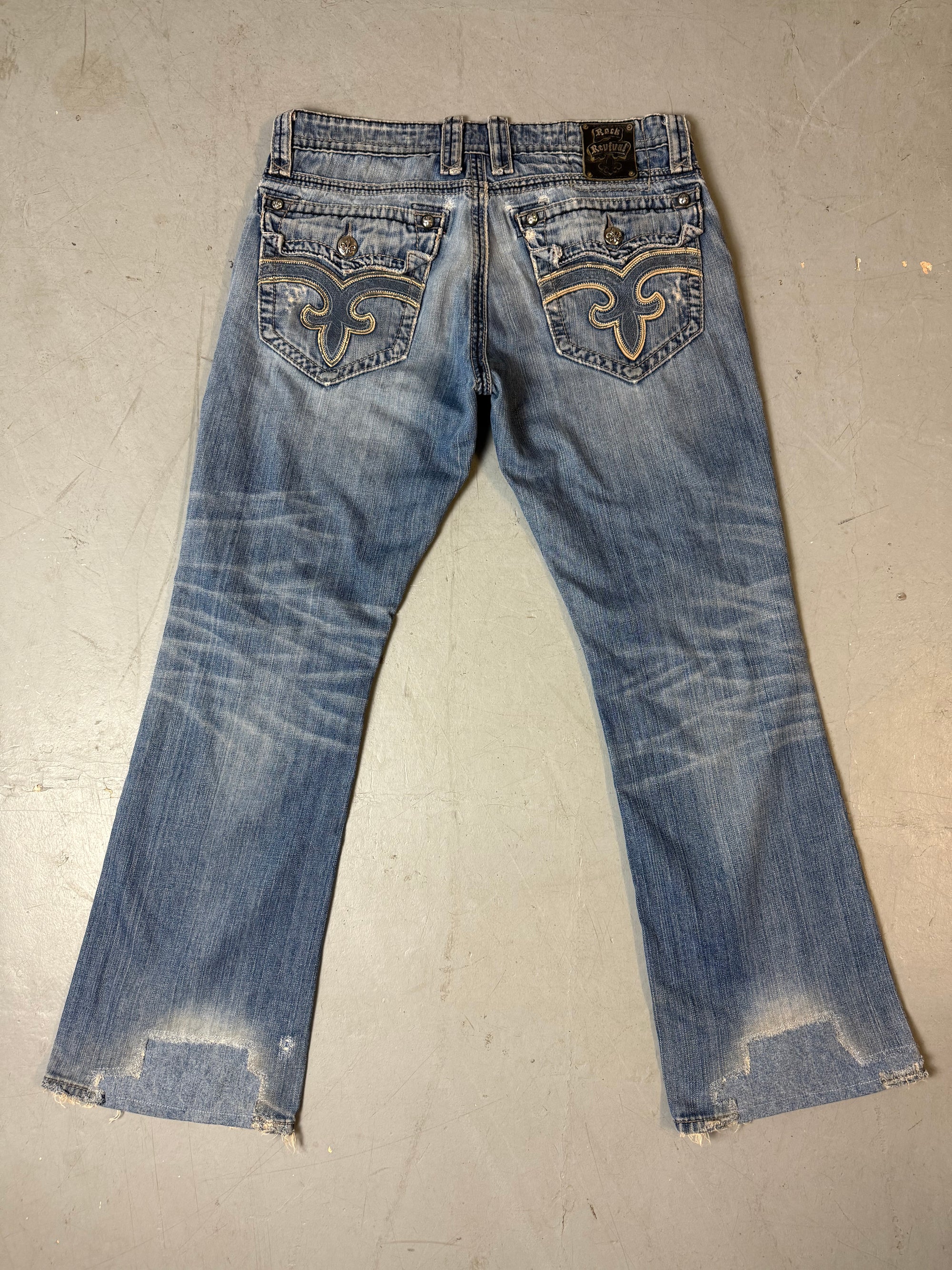 Vintage Rock Revival Y2K Bootcut Denim XL