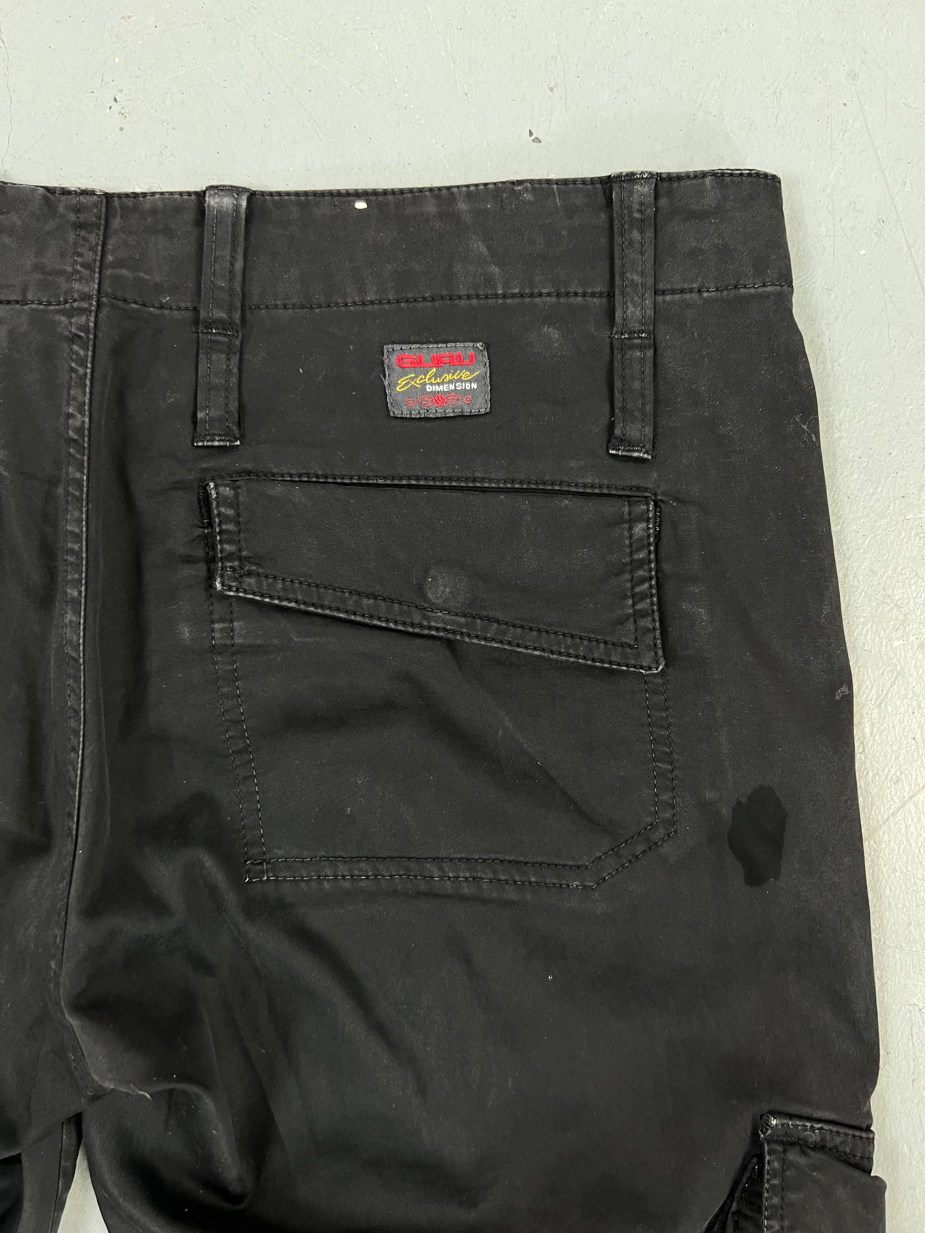 Vintage Guru Black Cargo Cargo Pants M/L