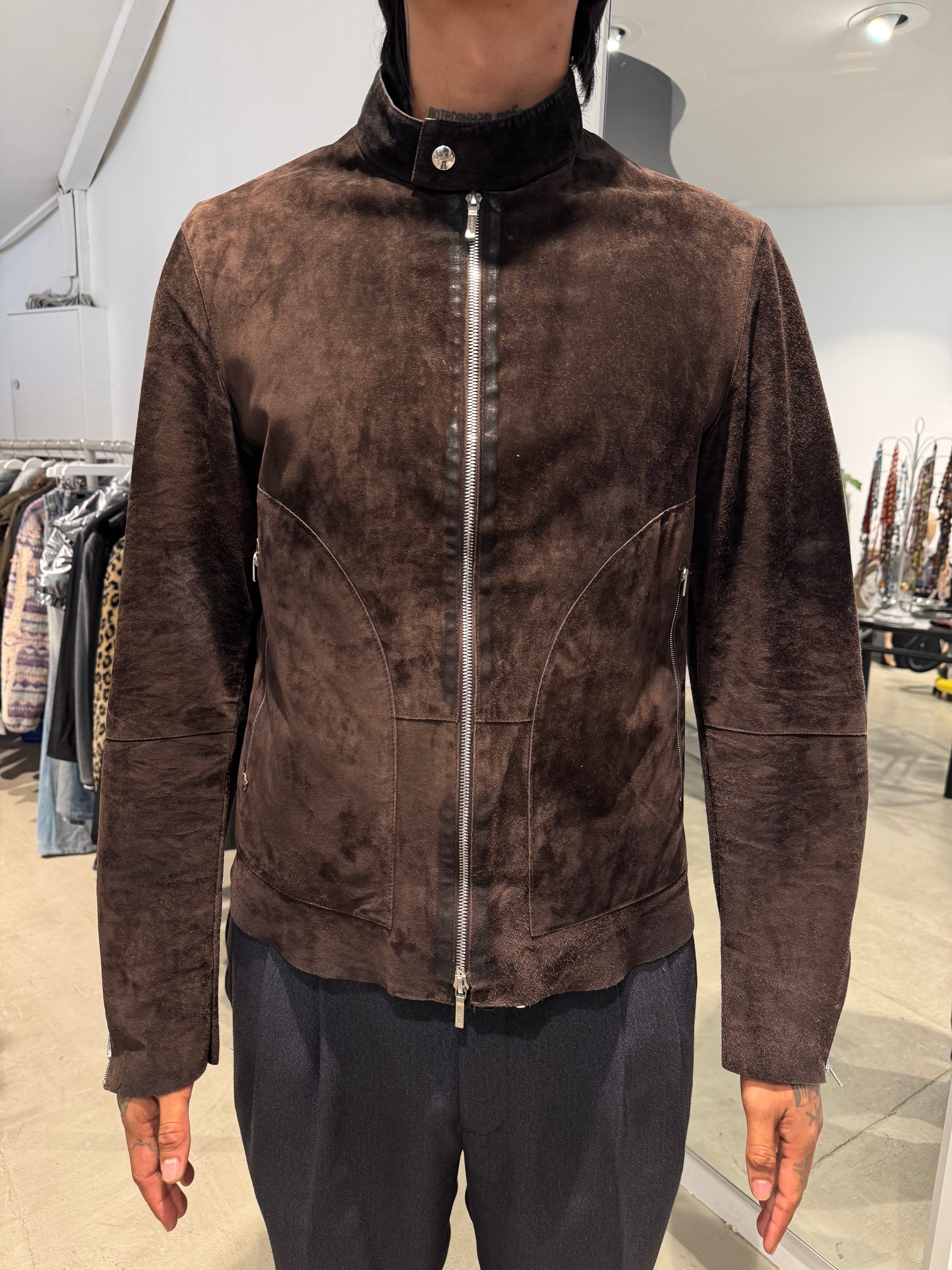 Vintage Jil Sander Brown Leather Jacket (M)