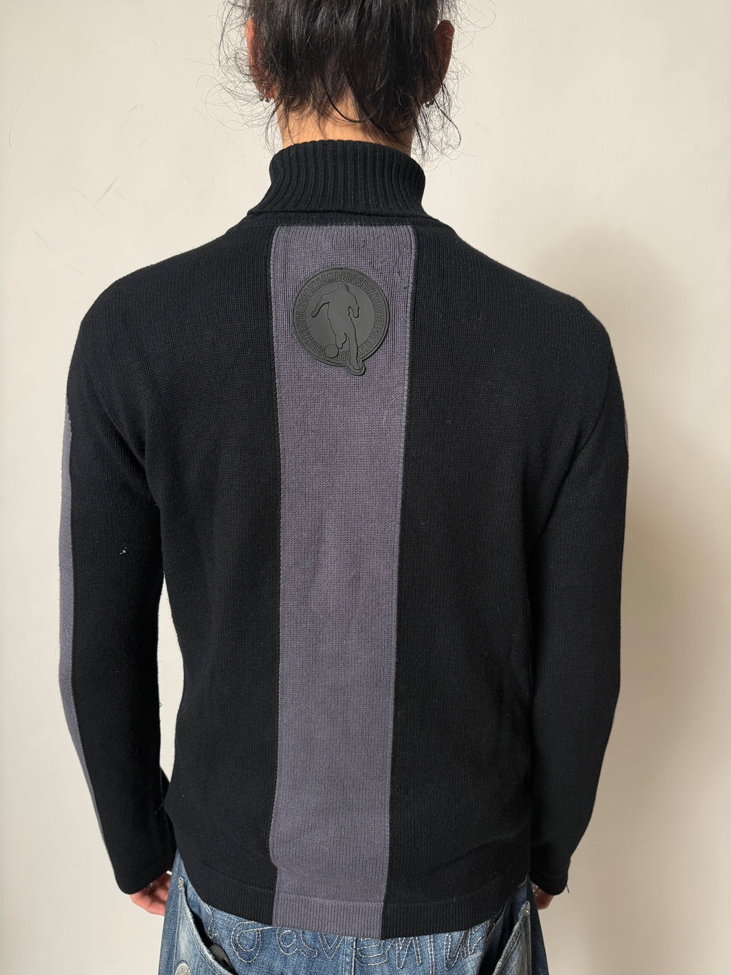 Vintage Dirk Bikkembergs Striped Turtleneck Sweater M