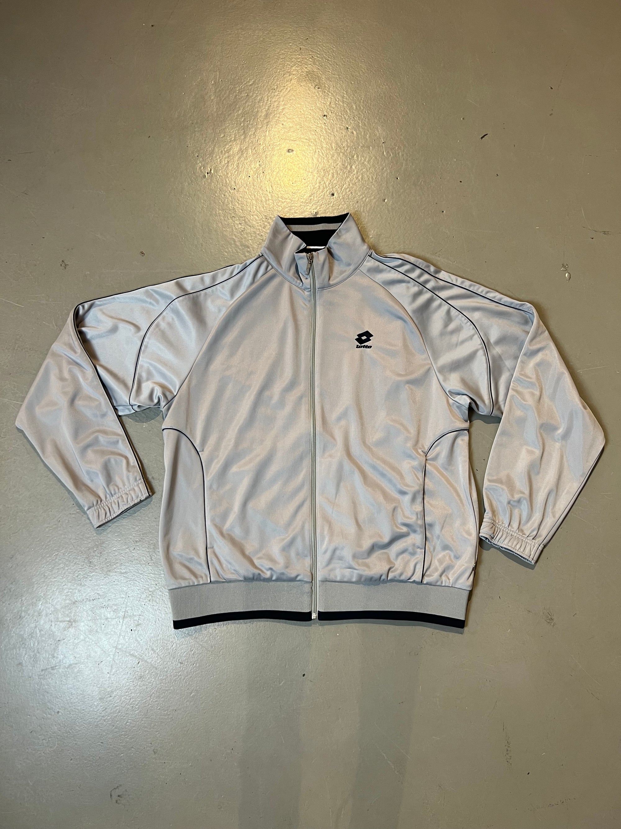 Vintage Grey Lotto Track Jacket L/XL