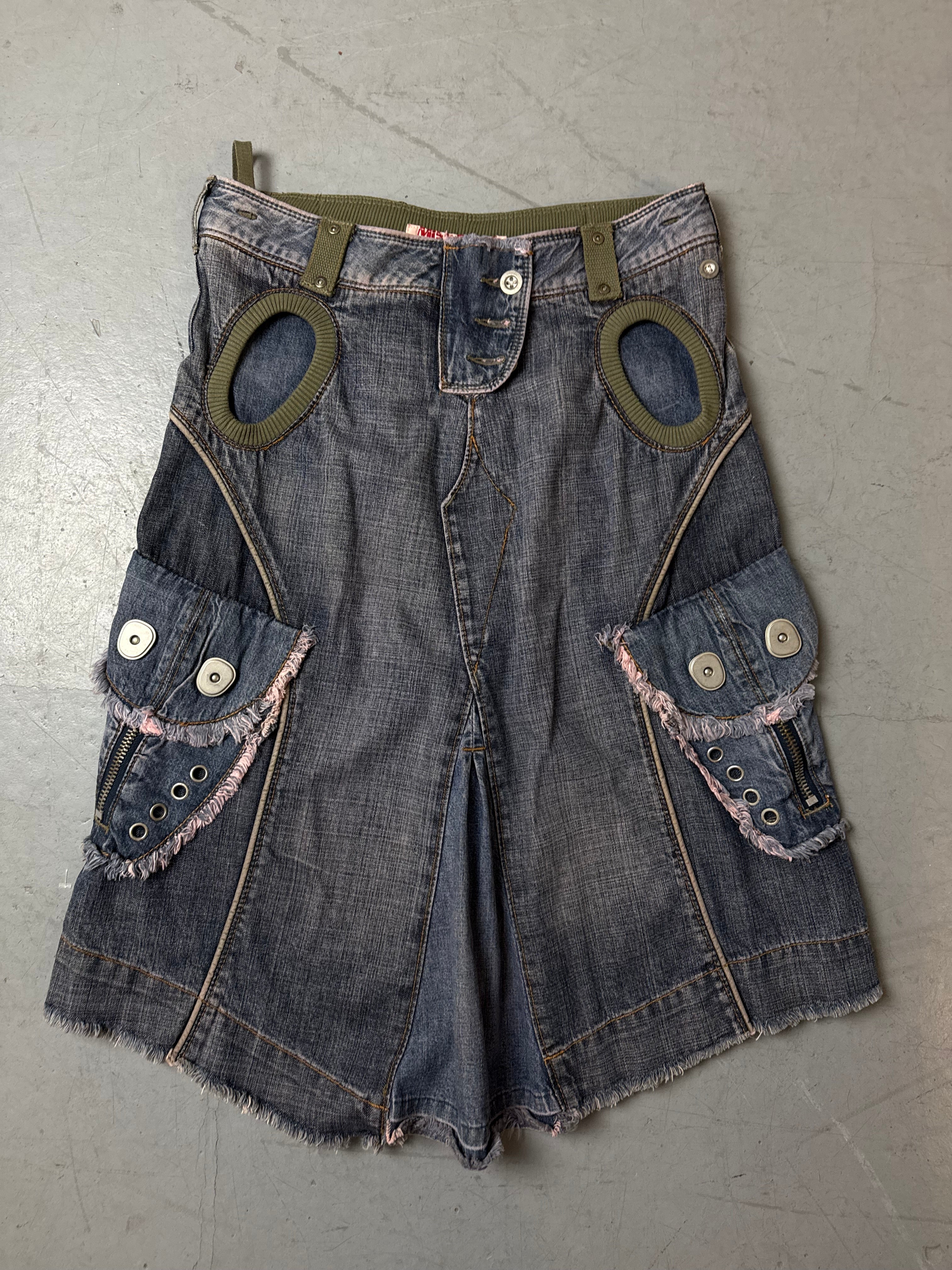 Vintage Miss Sixty Denim Midi Skirt M