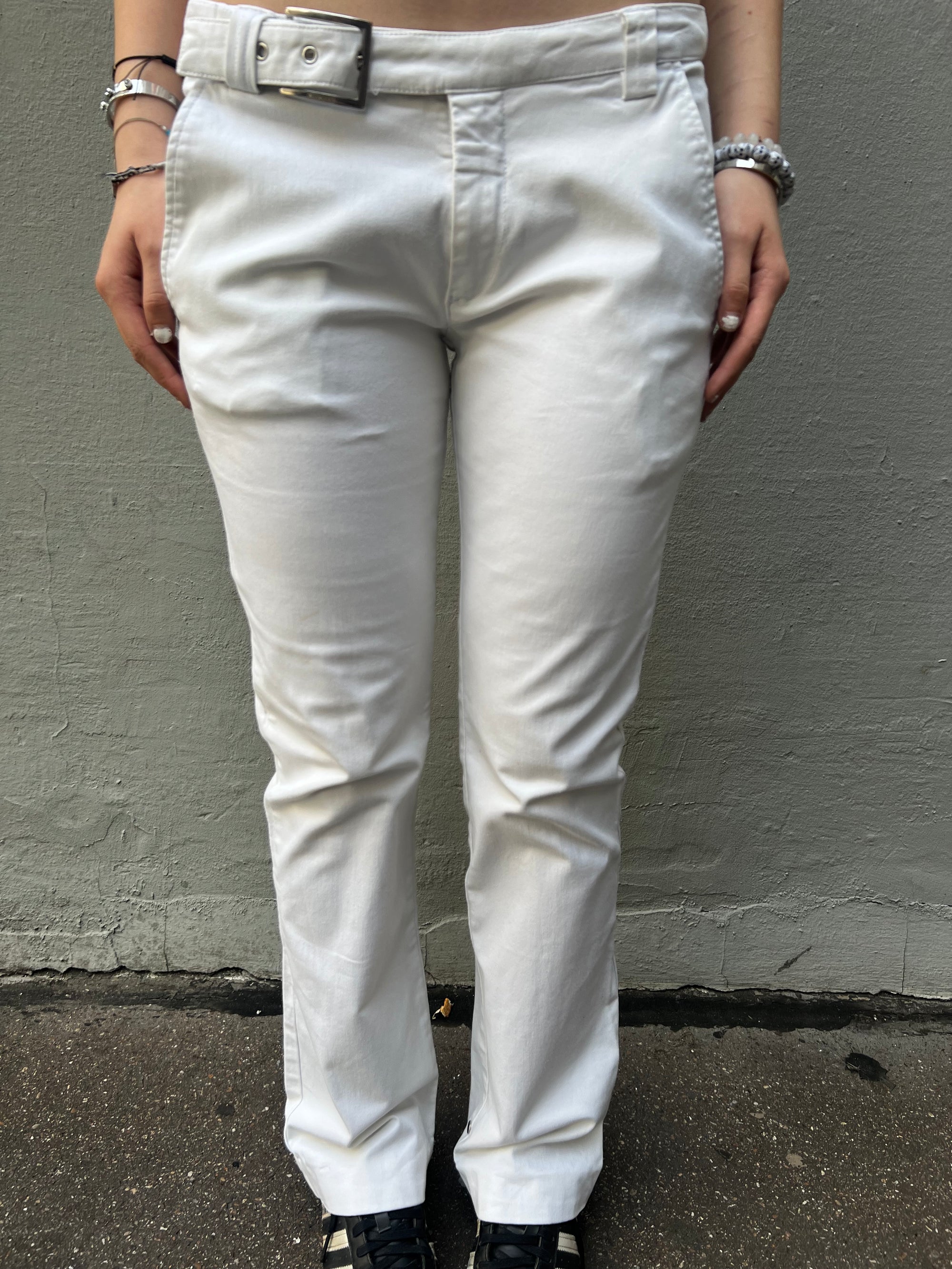 Vintage Low waisted white Energie Pants S