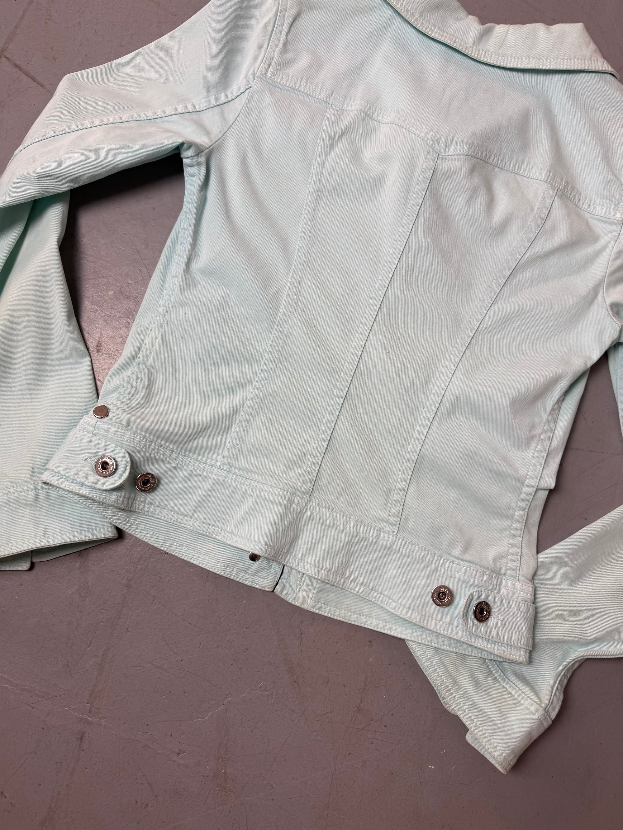 Vintage Dolce&Gabbana Turqoise Denim Jacket S