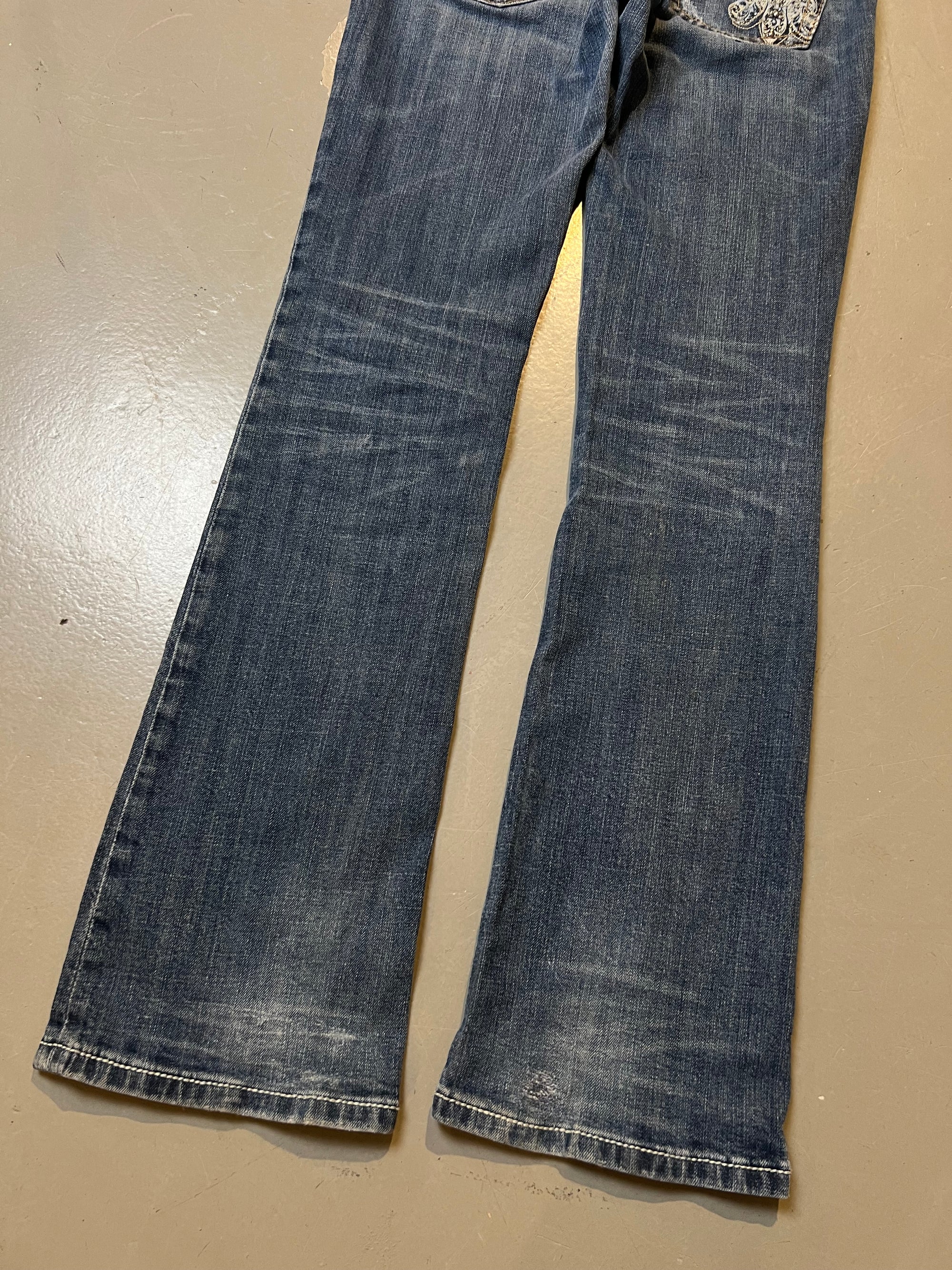 Vintage Miss Me Boot Cut Blue Washed Denim S