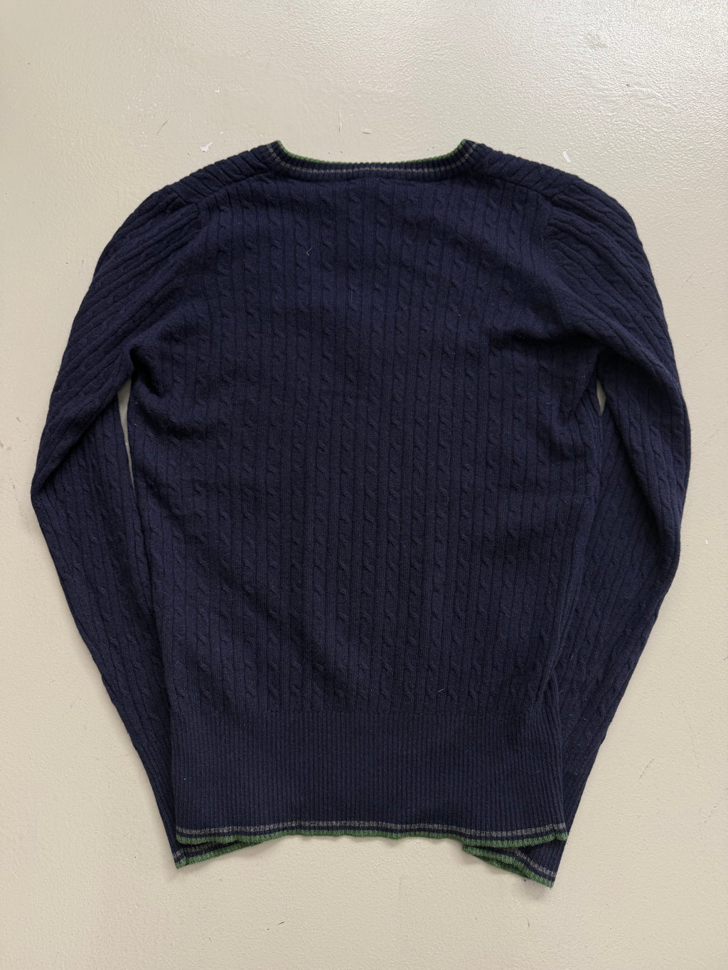 Vintage Fred Perry Dark Blue Knit Sweater L