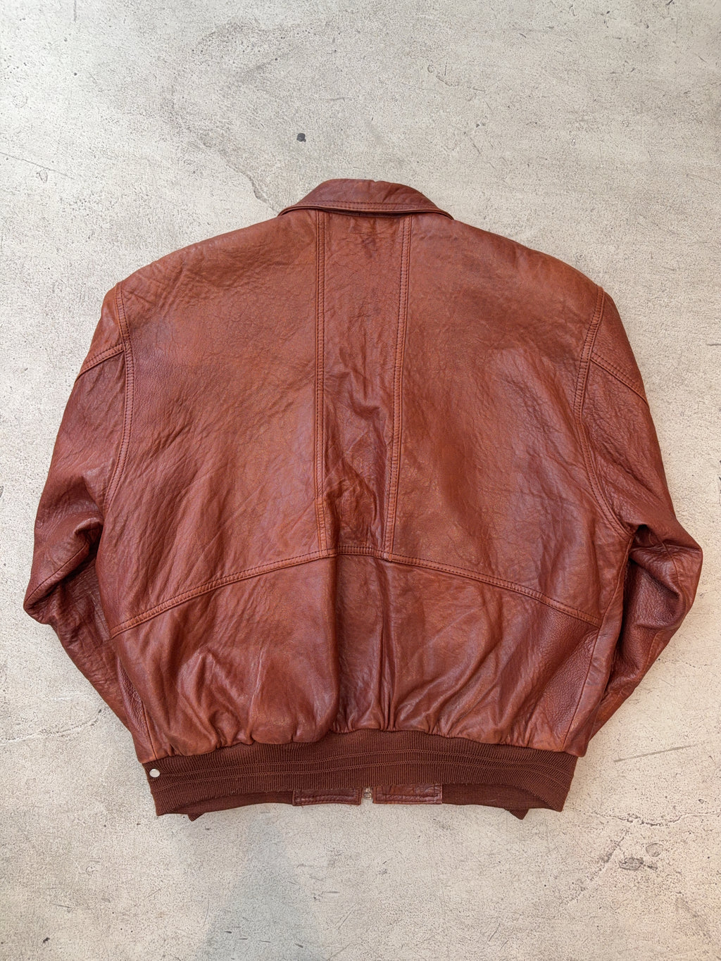 Vintage Leder Jacke (L)