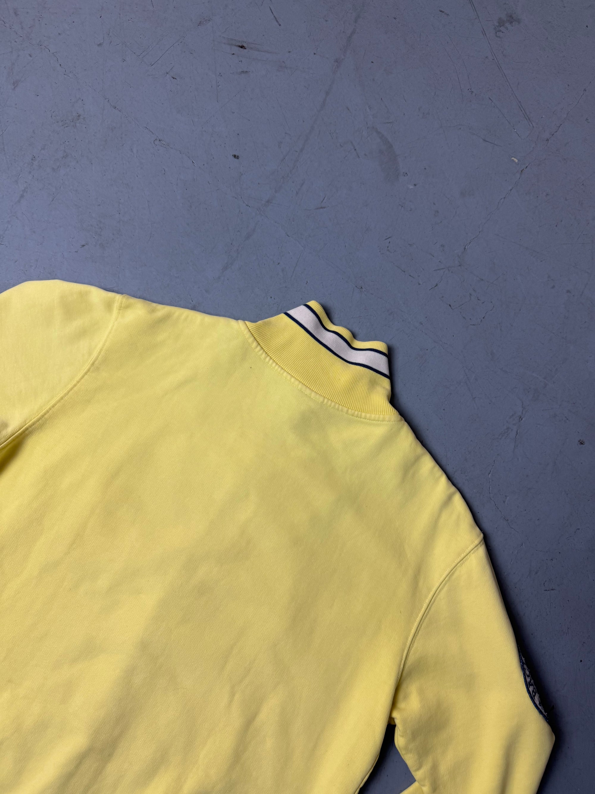 Vintage Baci&Abbracci Yellow Zip Up Sweater L