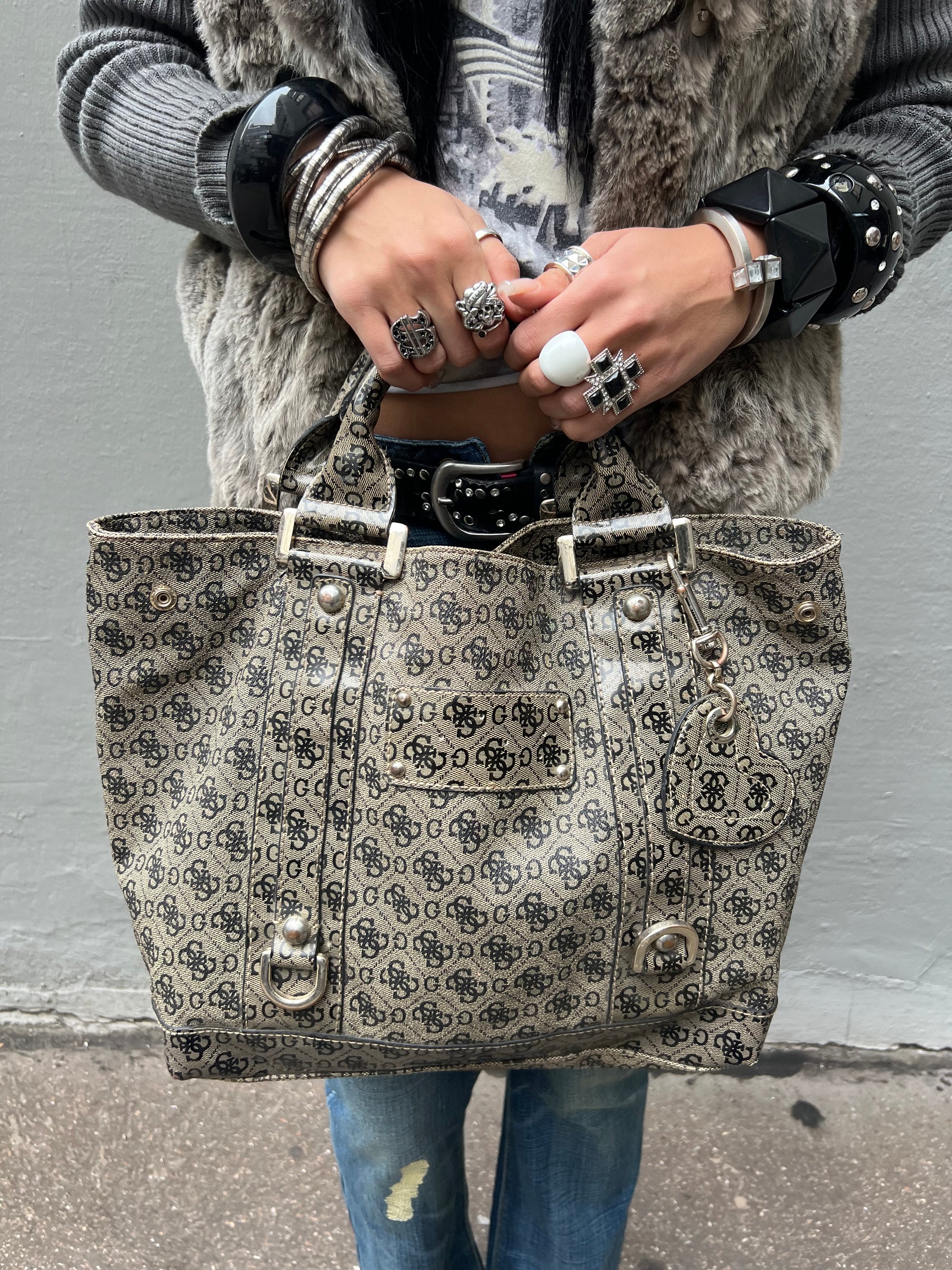 Vintage Brown Guess Bag