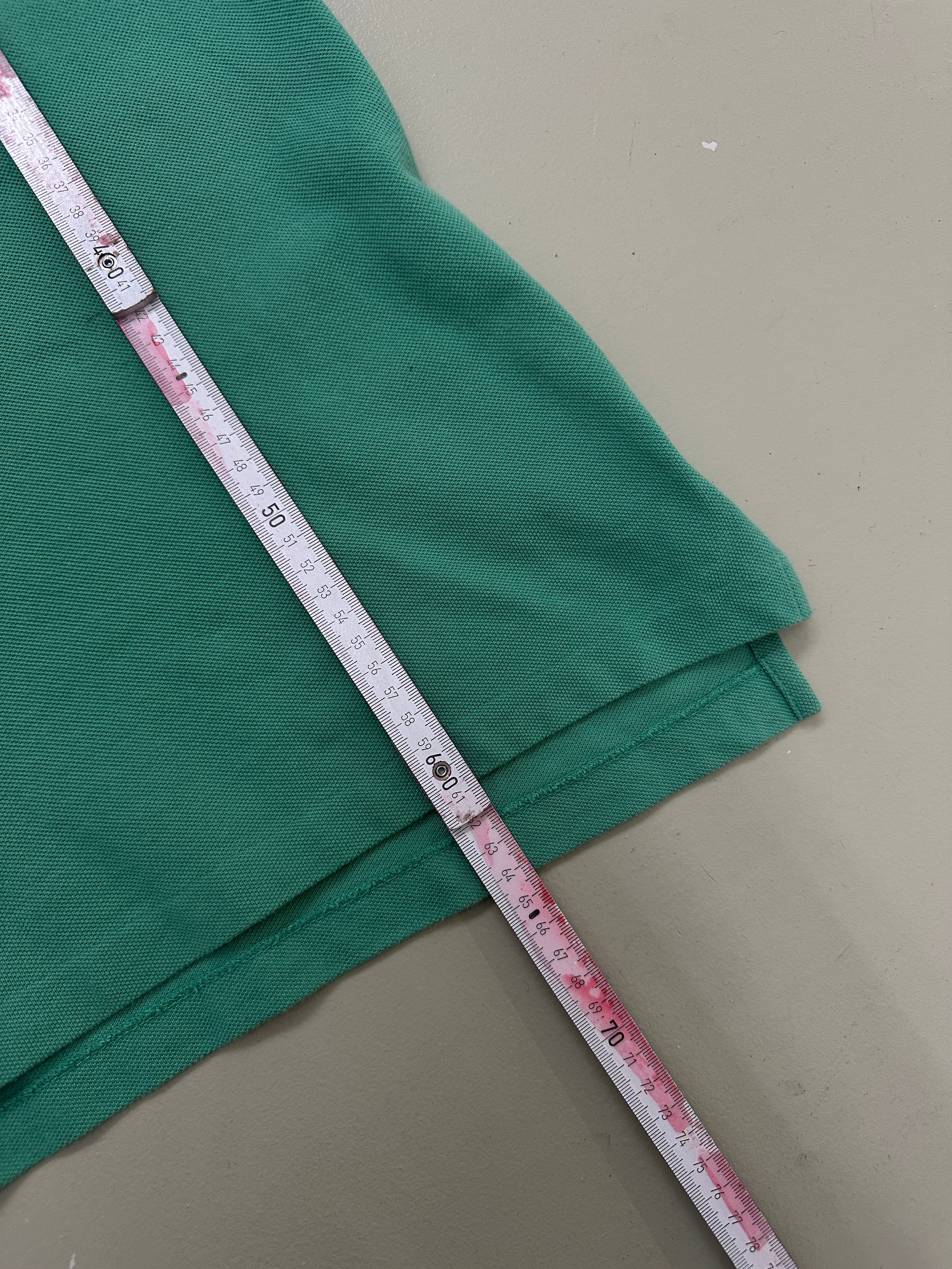 Vintage Polo Ralph Lauren Mint Green Polo Shirt für Herren. Y2K Second Hand 2000s Fashion 