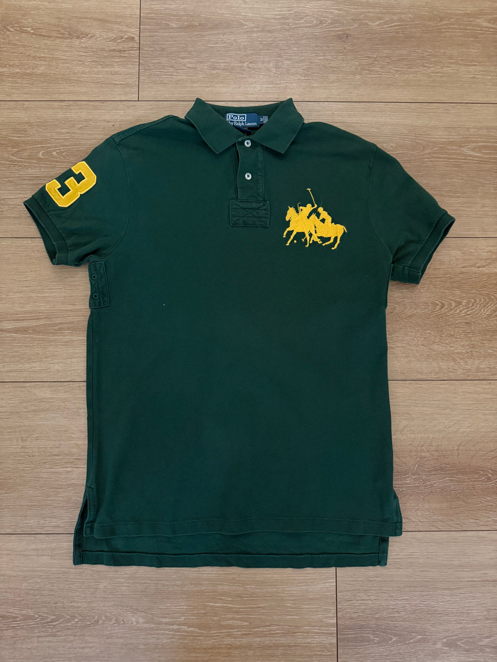 Produktbild von Vintage Polo Ralph Lauren Dark Green Polo Shirt Von vorne