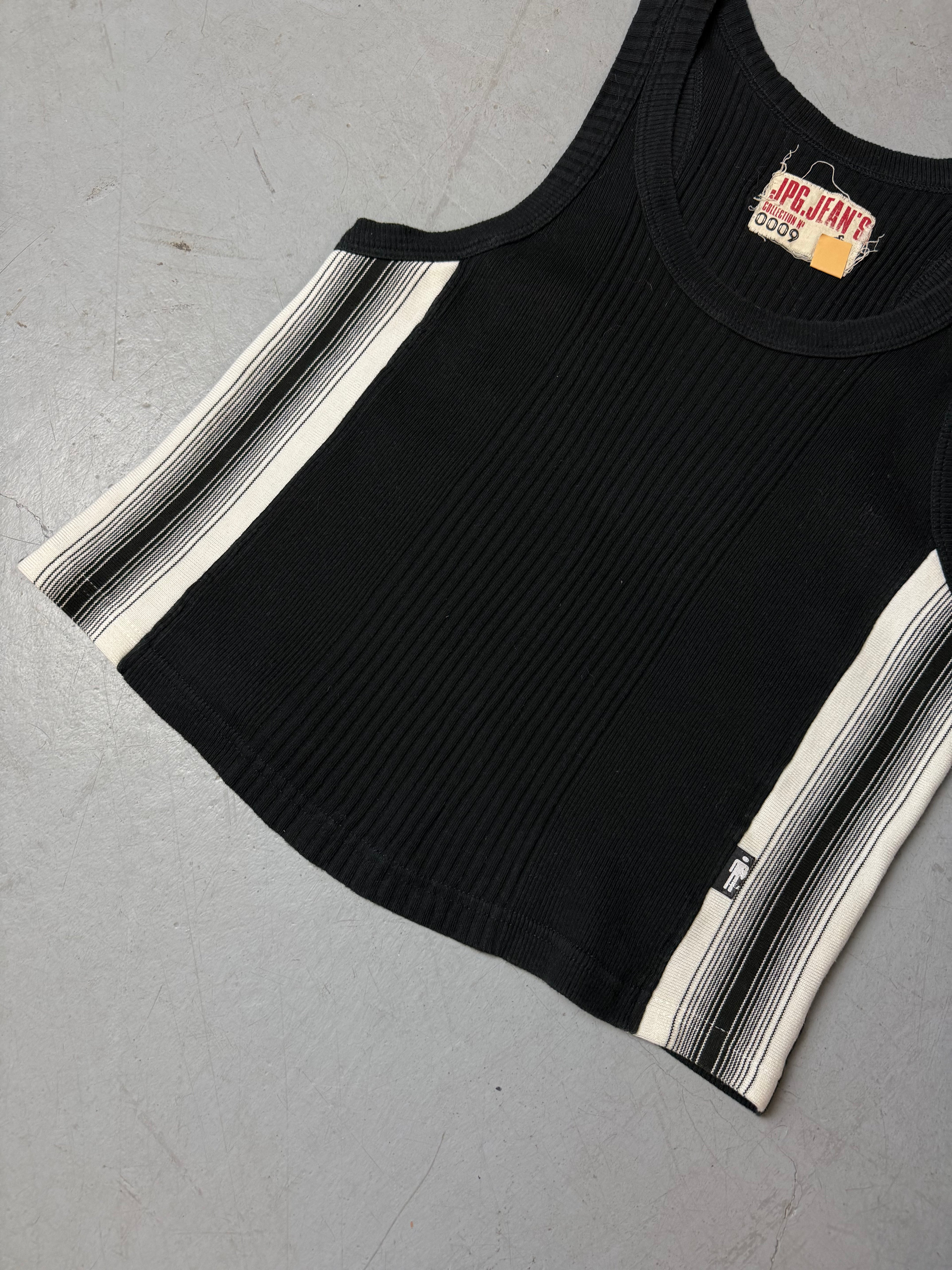 Ein schwarzes Tanktop von Jean Paul Gaultier y2k vintage 