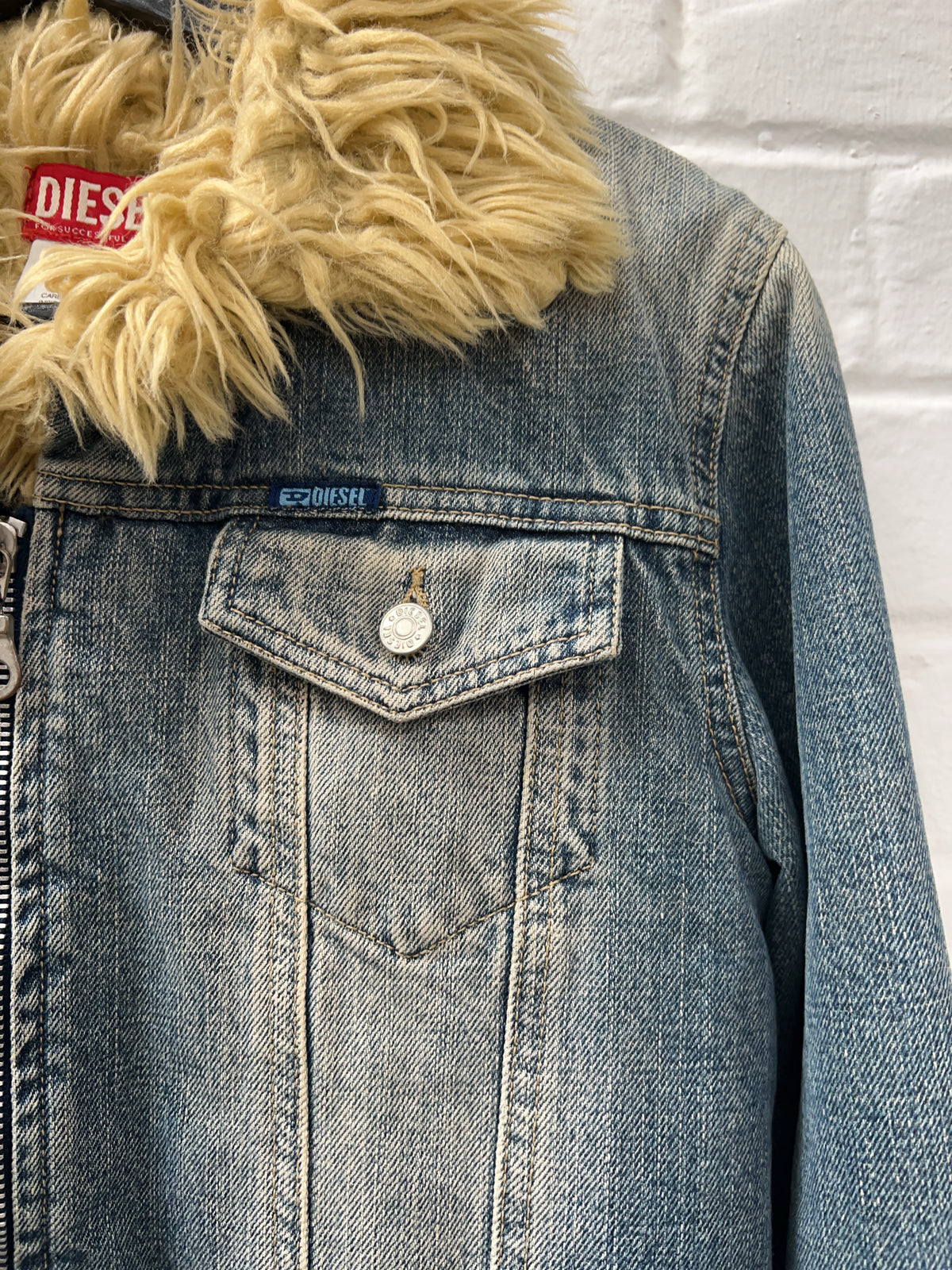 Vintage Diesel Y2K Jeansjacke (S)