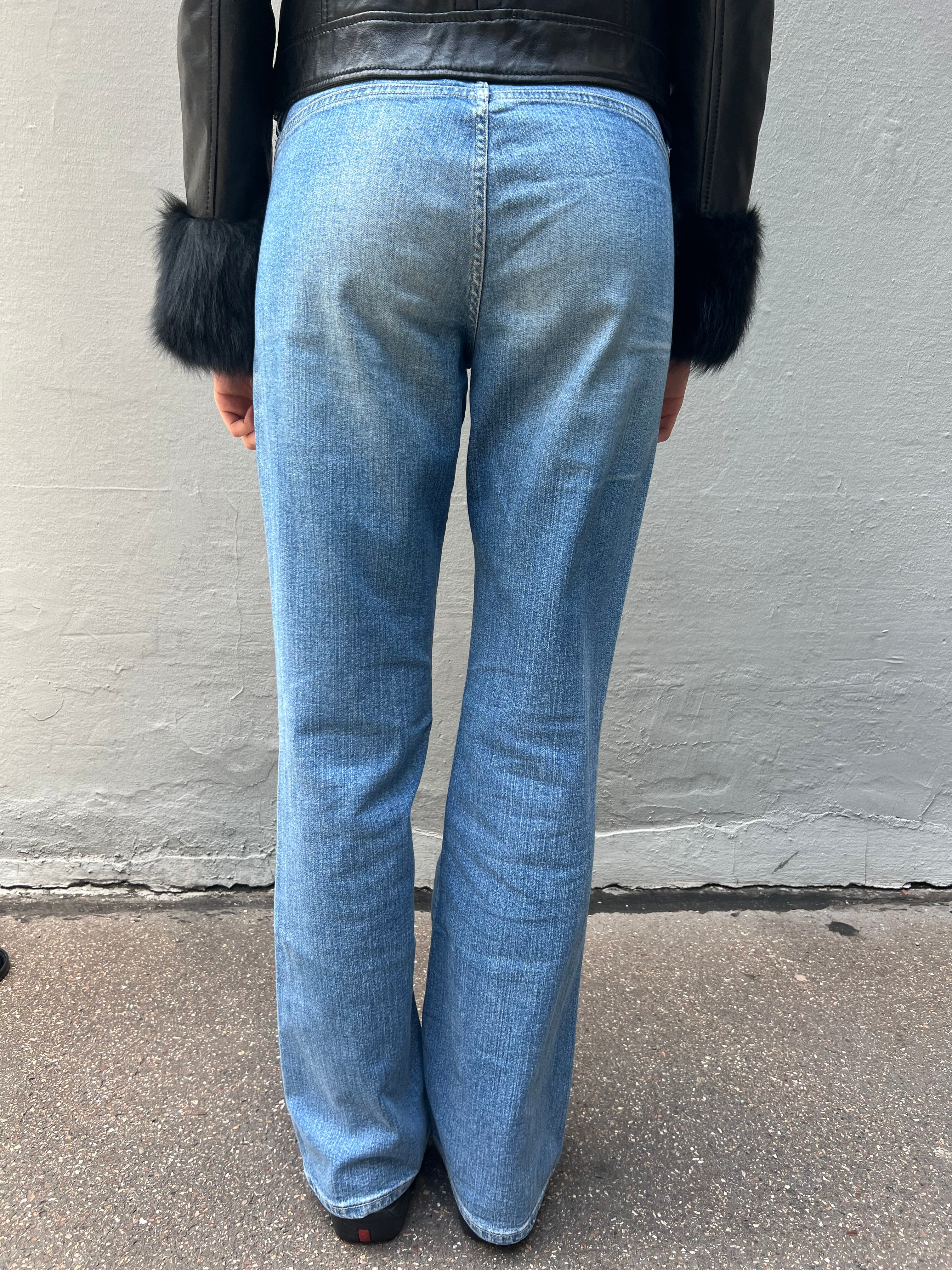 Vintage Diesel Flared Blue Denim Jeans S