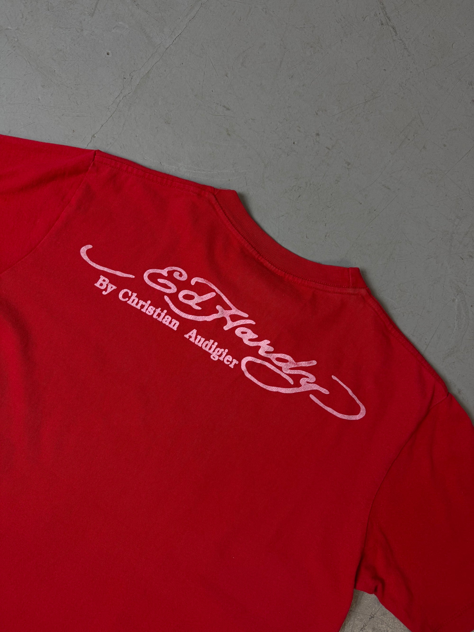 Vintage Ed Hardy Red Love Kills Slowly T-Shirt L