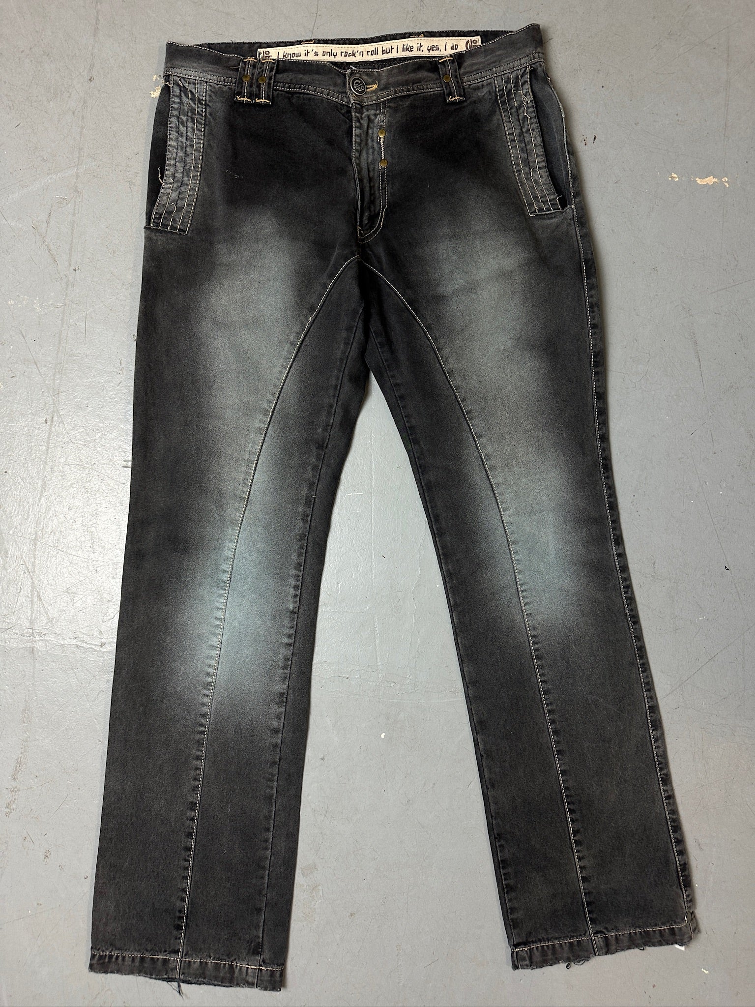 Vintage Black Washed Out Denim Jeans M/L