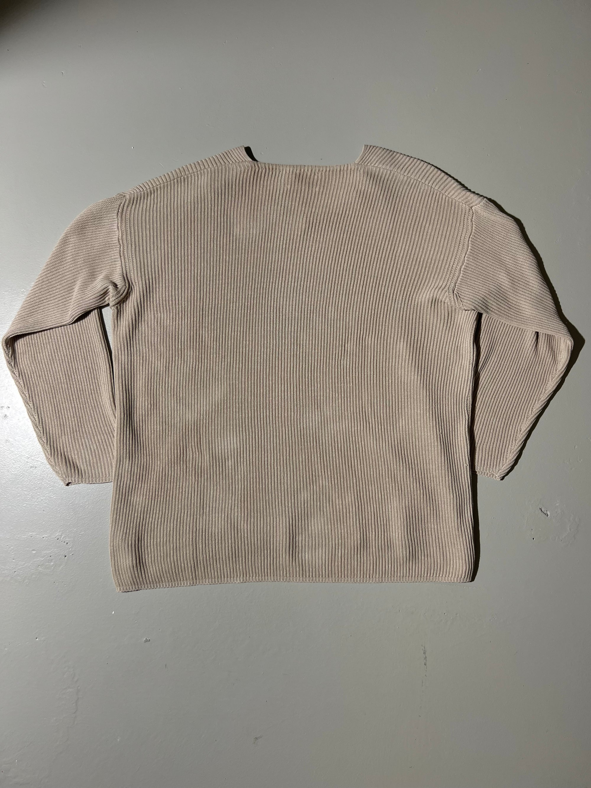 Vintage Beige Sisley Knit Sweater L/XL