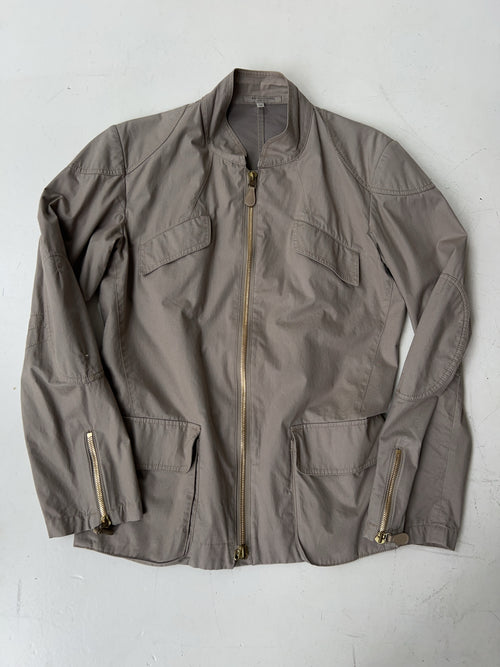 Vintage Bottega Veneta Taupe Mid Coat (L)