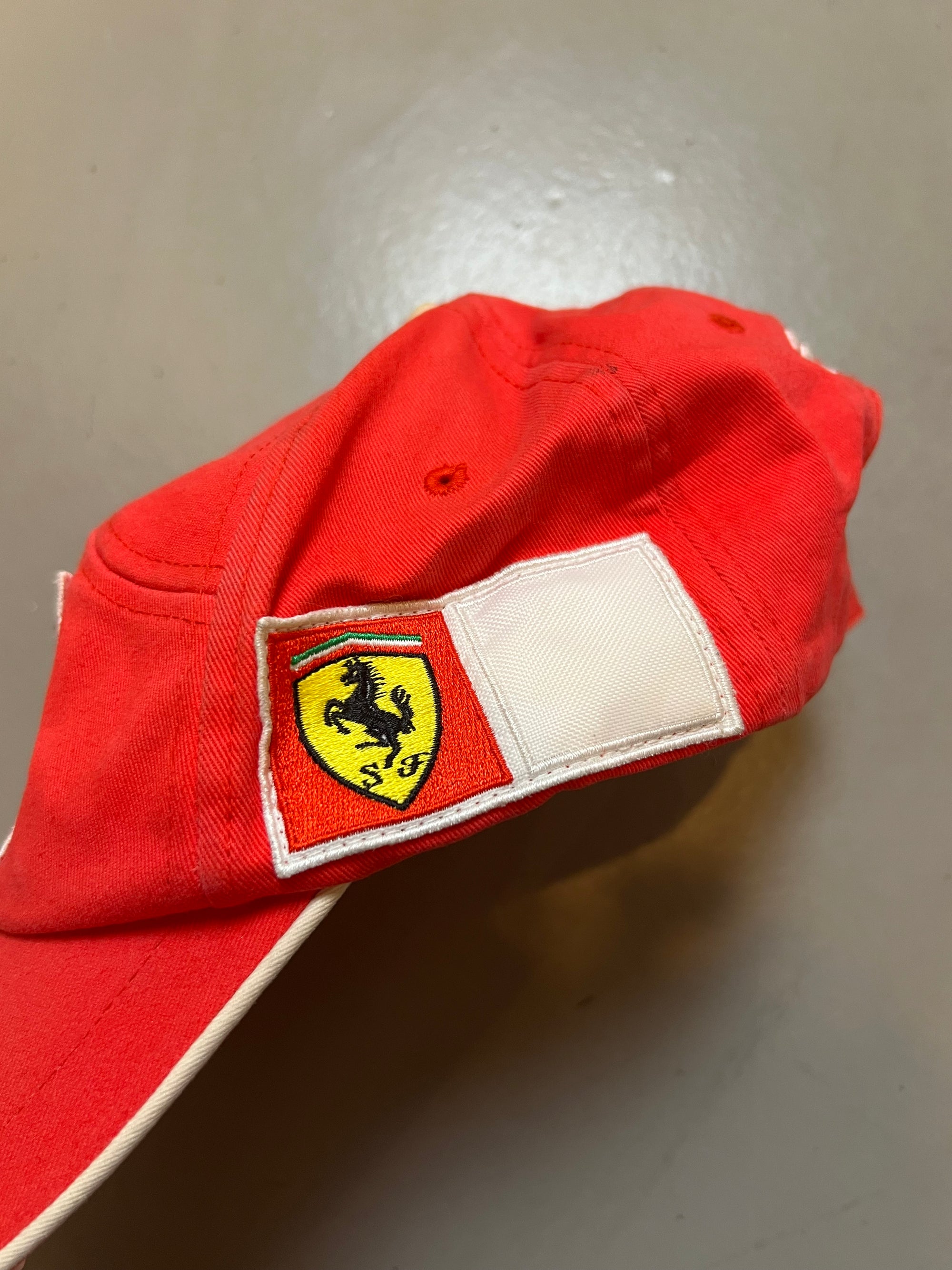 Vintage Red Ferrari Cap